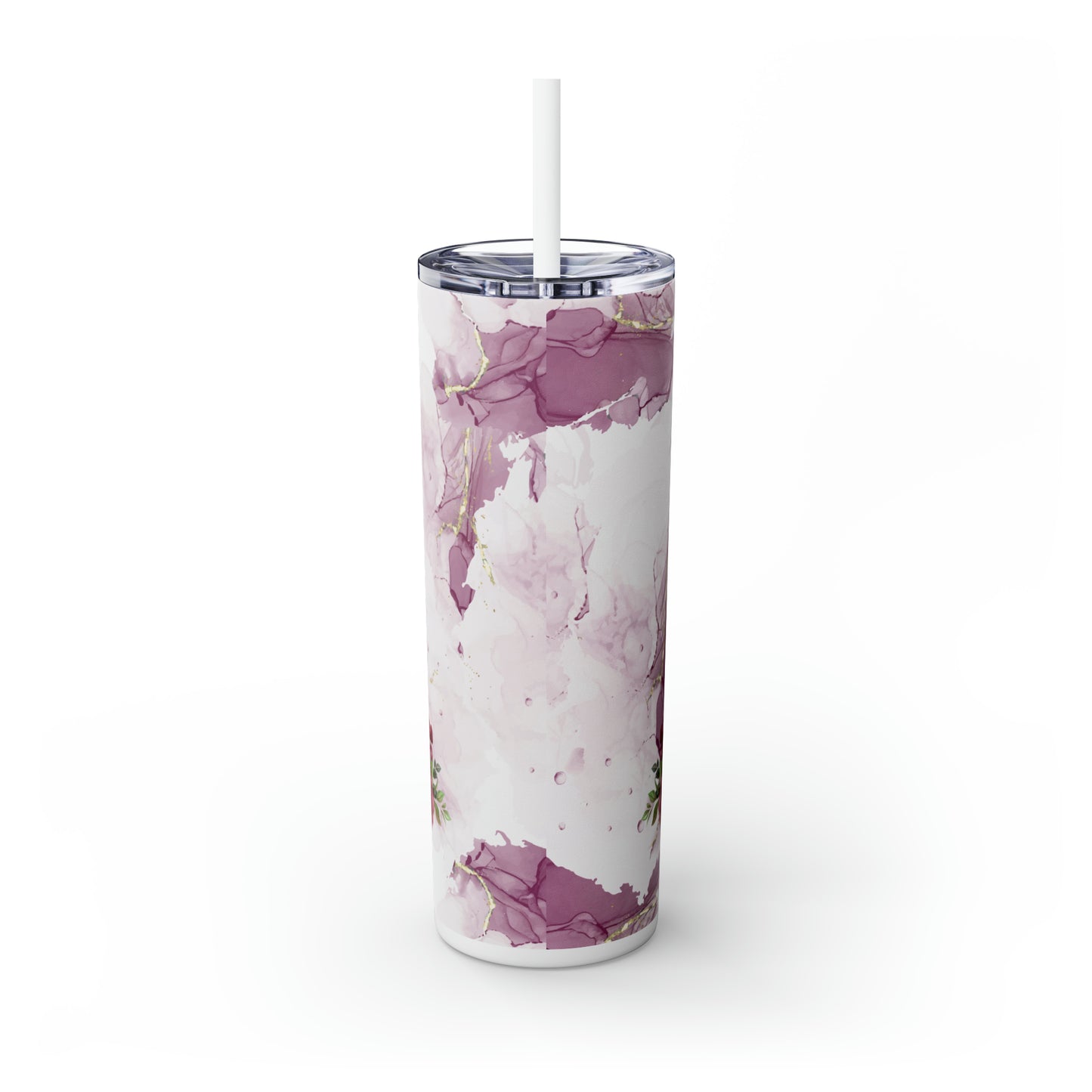 Skinny Tumbler with Straw, 20oz, Just A Girl Who Loves Pigs