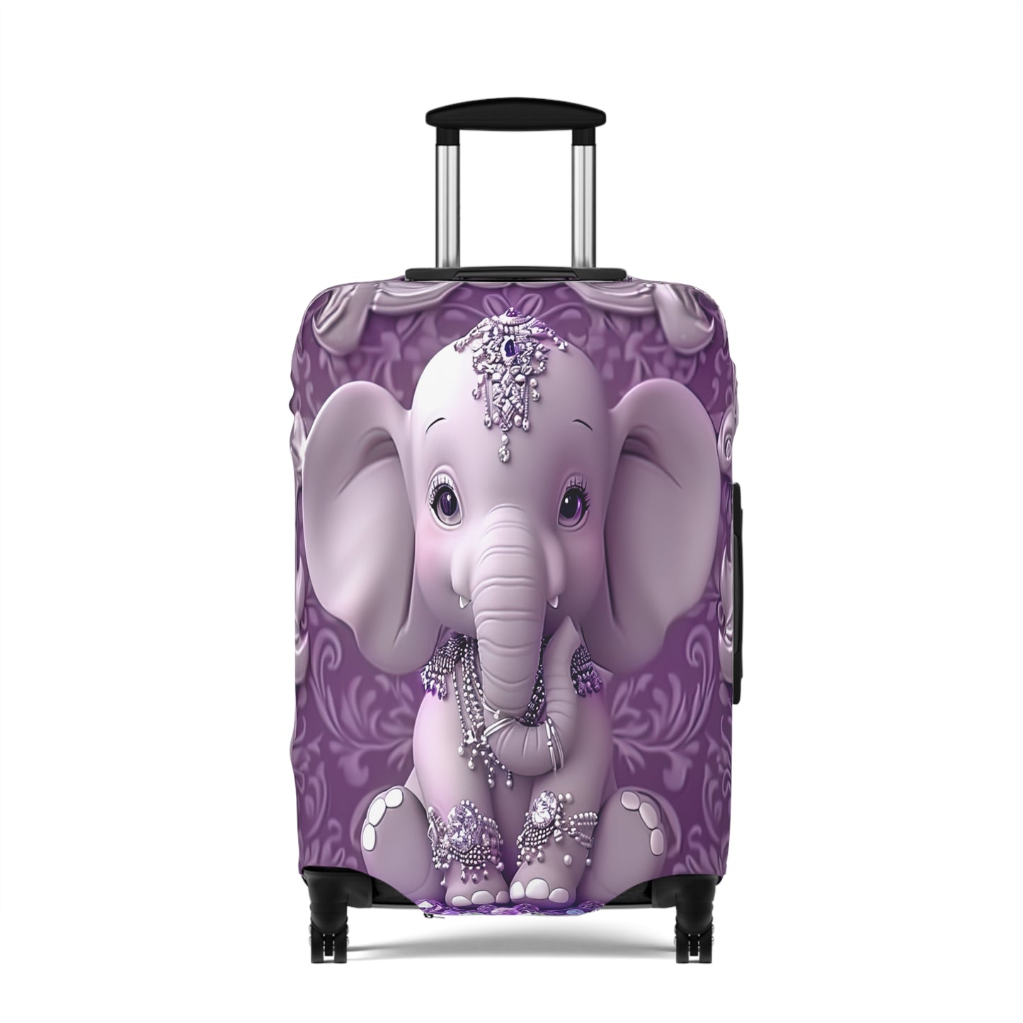 Luggage Cover, Purple Elephant, awd-1415