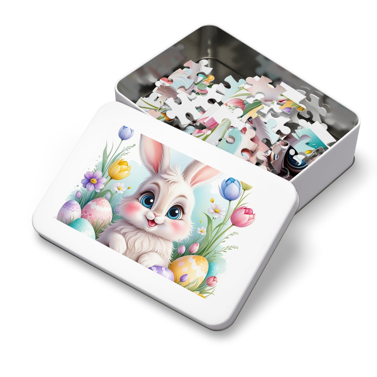 Puzzle, Easter, Rabbit, Personalised/Non-Personalised (30, 110, 252, 500,1000-Piece) awd-647