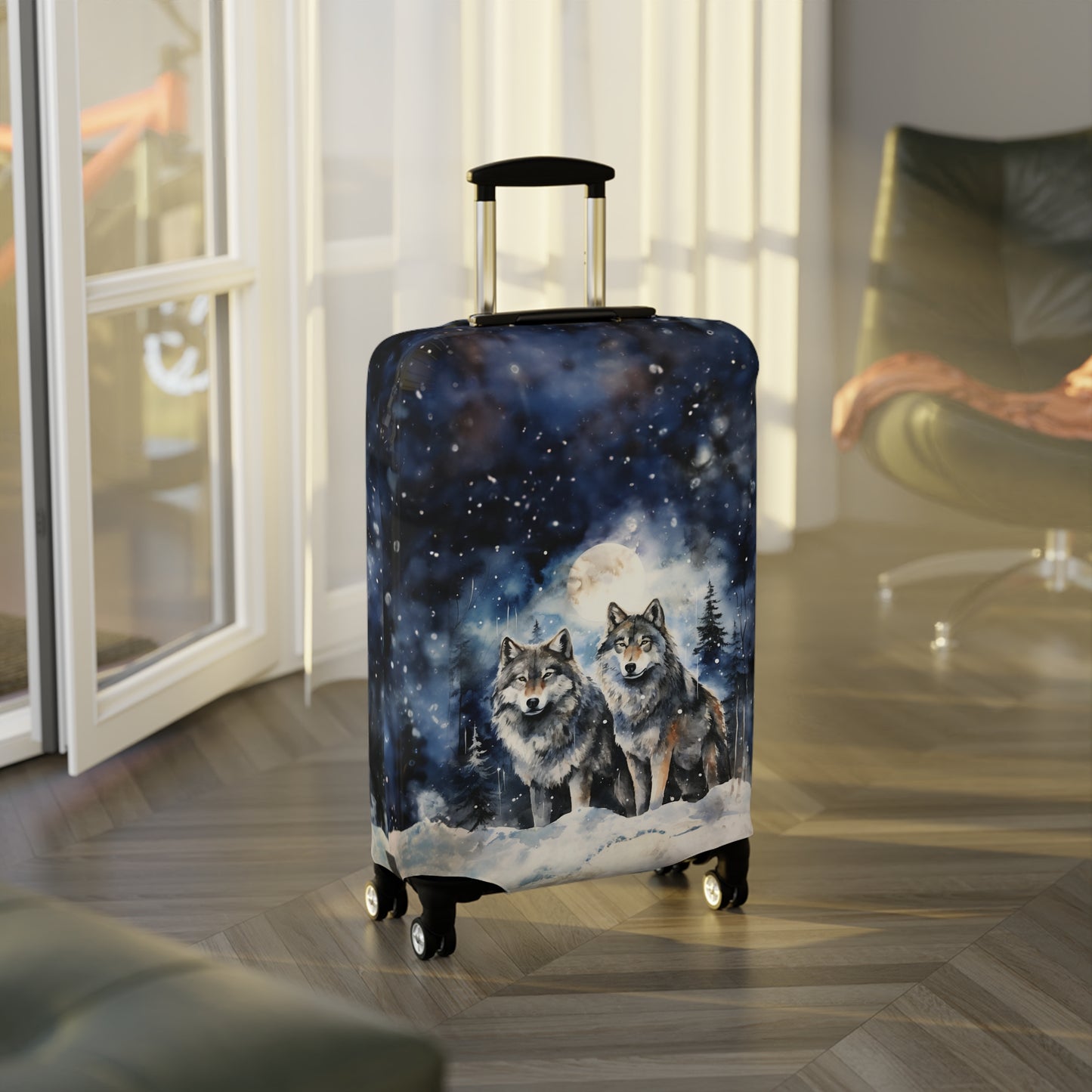 Luggage Cover, Wolves, awd-565