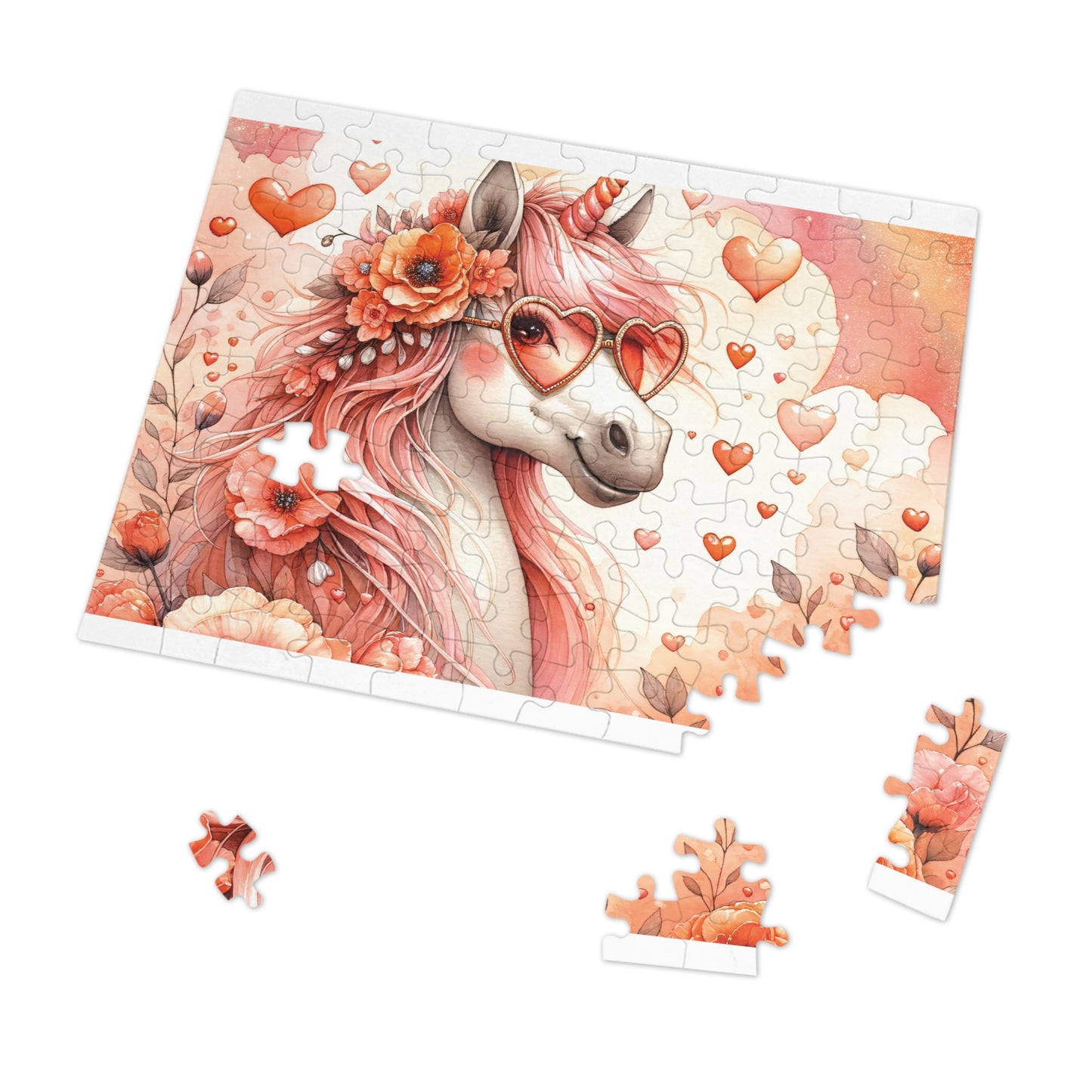 Puzzle Unicorn, Personalised/Non-Personalised (30, 110, 252, 500,1000-Piece) awd-661