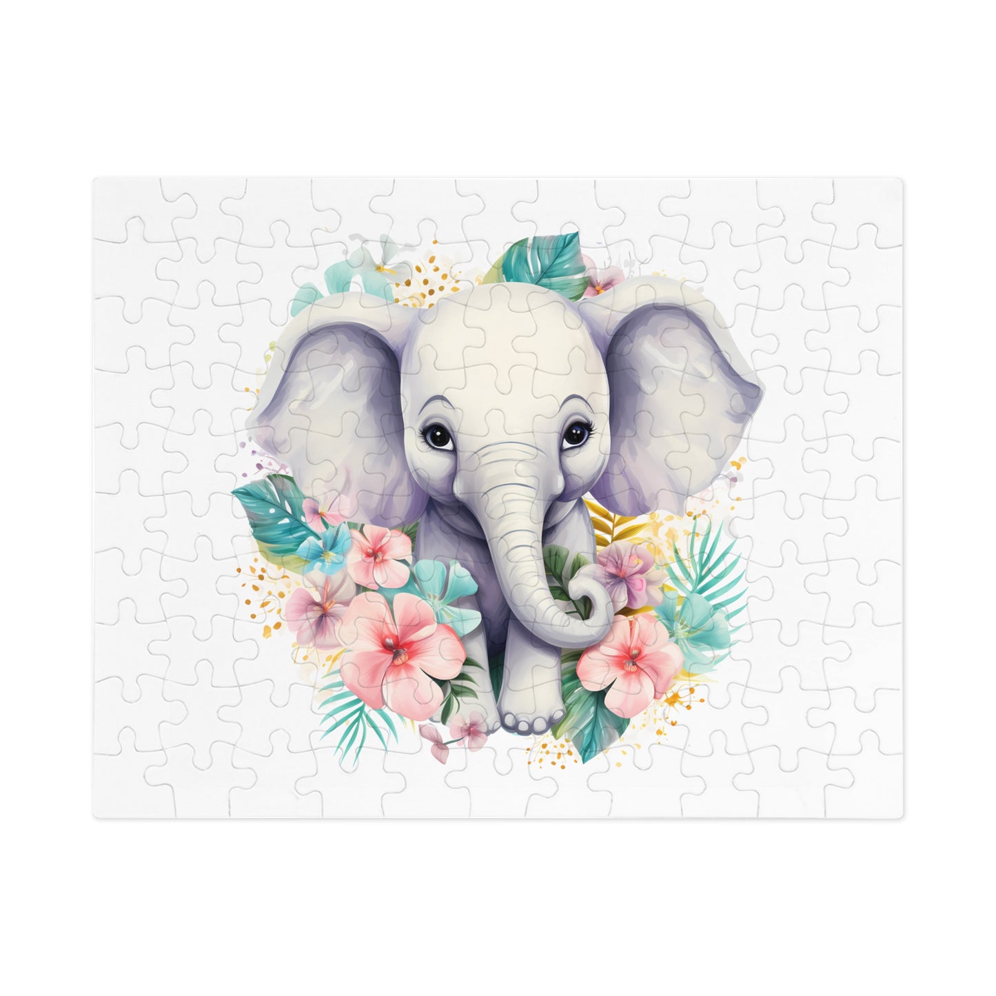 Jigsaw Puzzle, Elephant, Personalised/Non-Personalised (30, 110, 252, 500,1000-Piece)