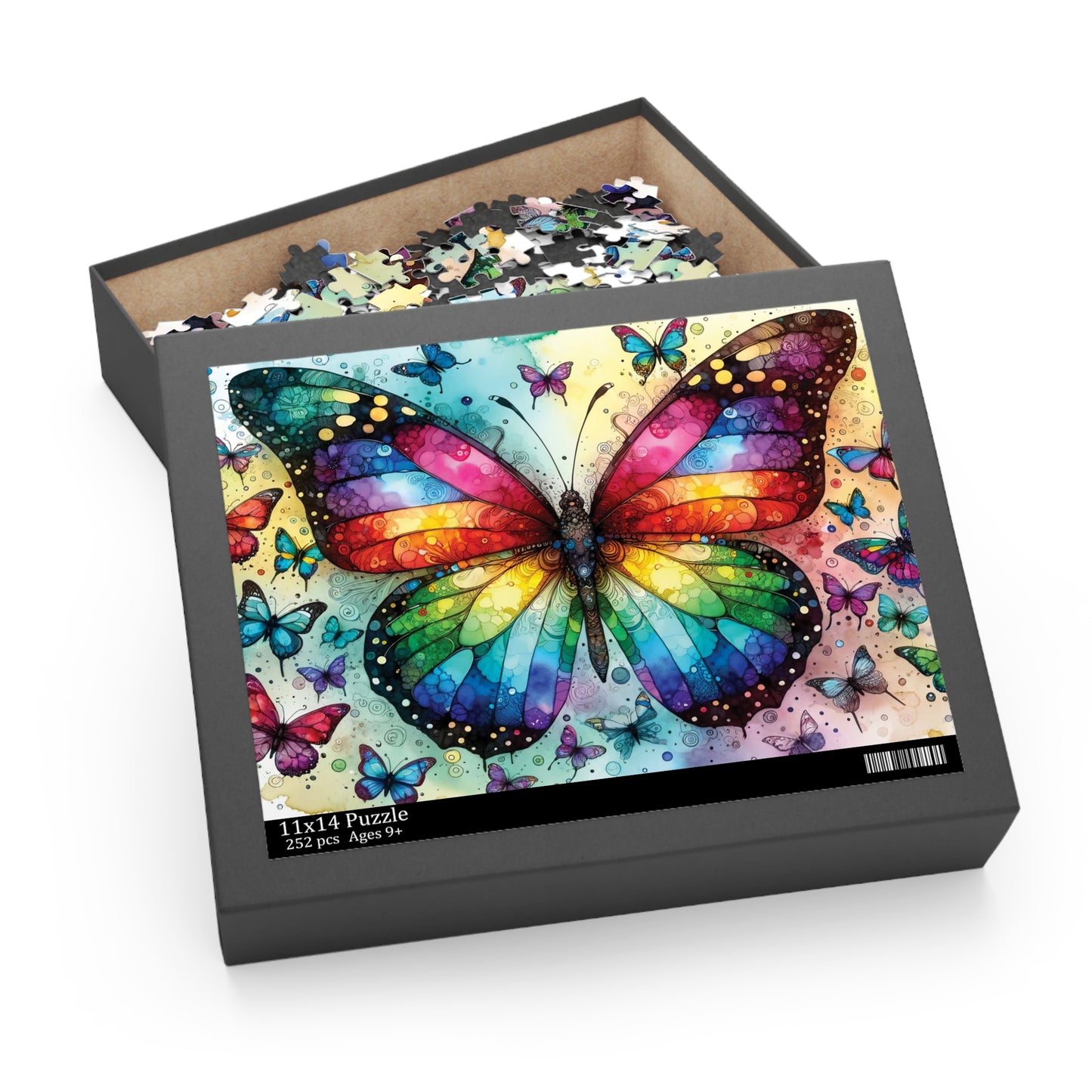 Personalised/Non-Personalised Puzzle, Butterfly (120, 252, 500-Piece)