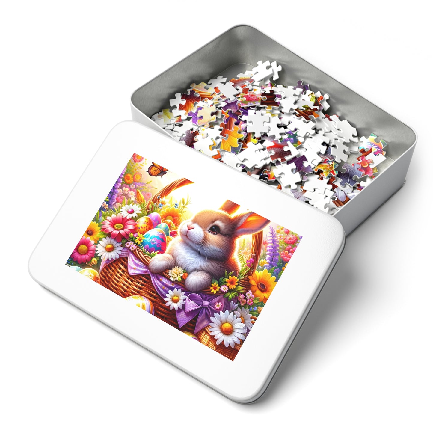 Puzzle, Easter, Rabbit, Personalised/Non-Personalised (30, 110, 252, 500,1000-Piece) awd-617