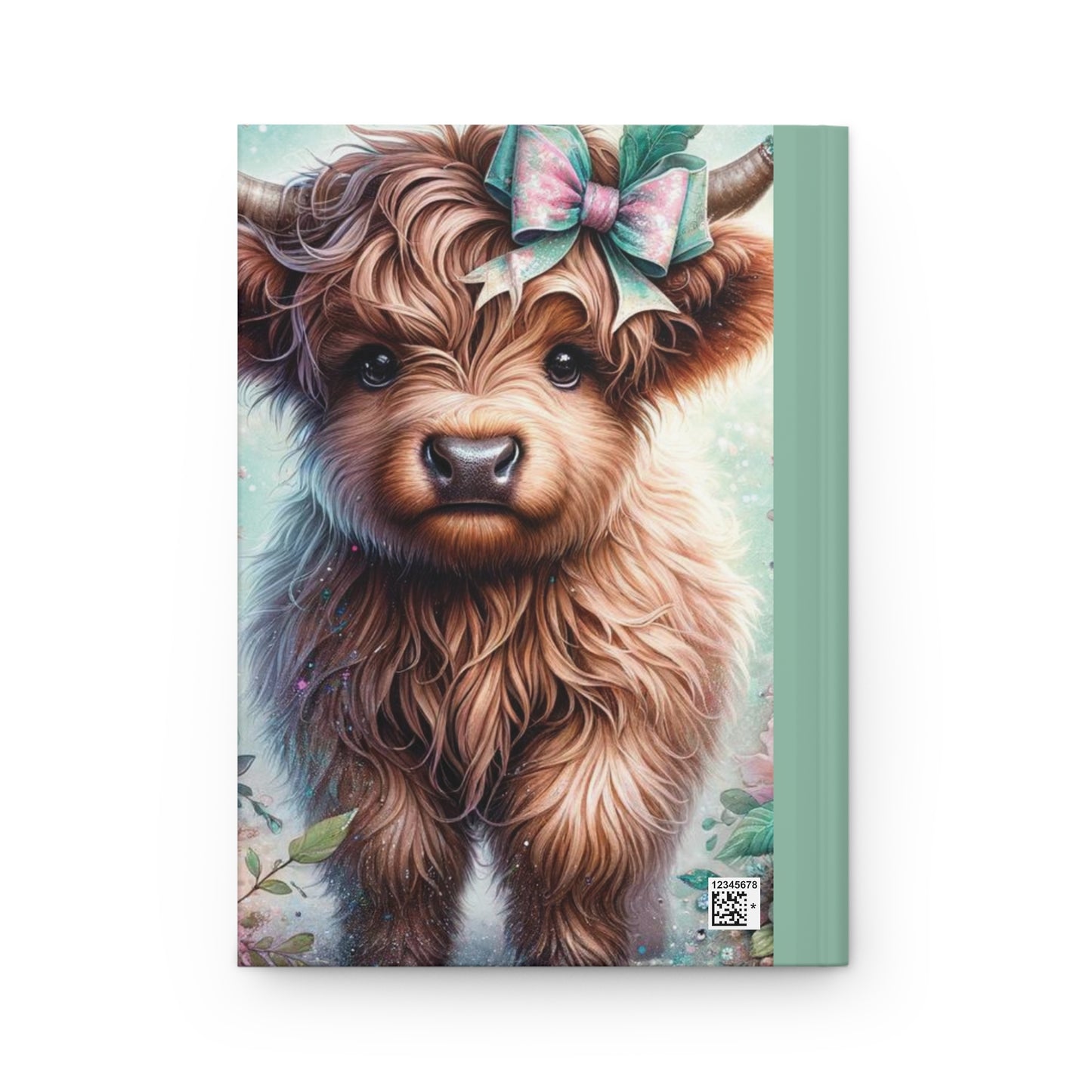 Personalised Hardcover Journal Matte, Highland Cow, awd-1418