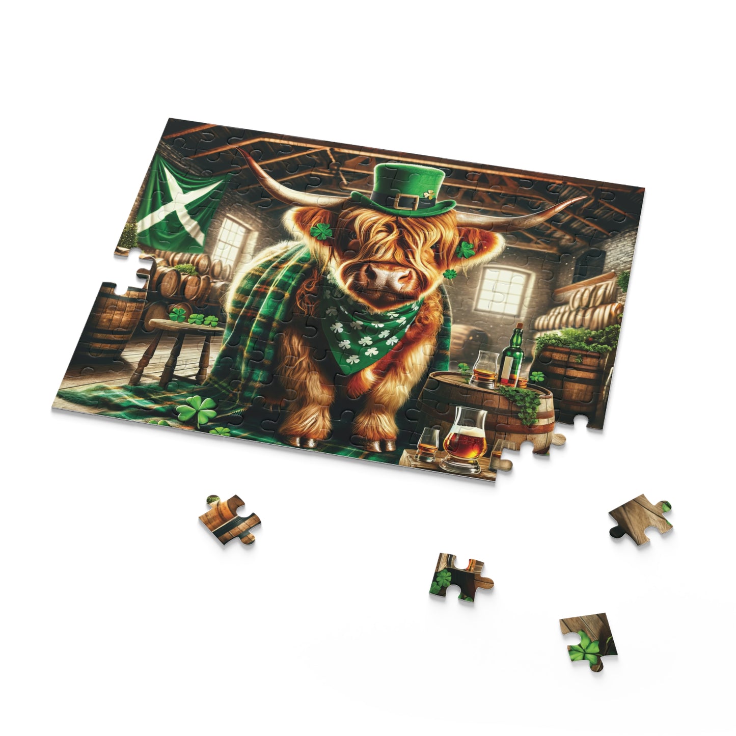 Puzzle,  Highland Cow (120, 252, 500-Piece) awd-662