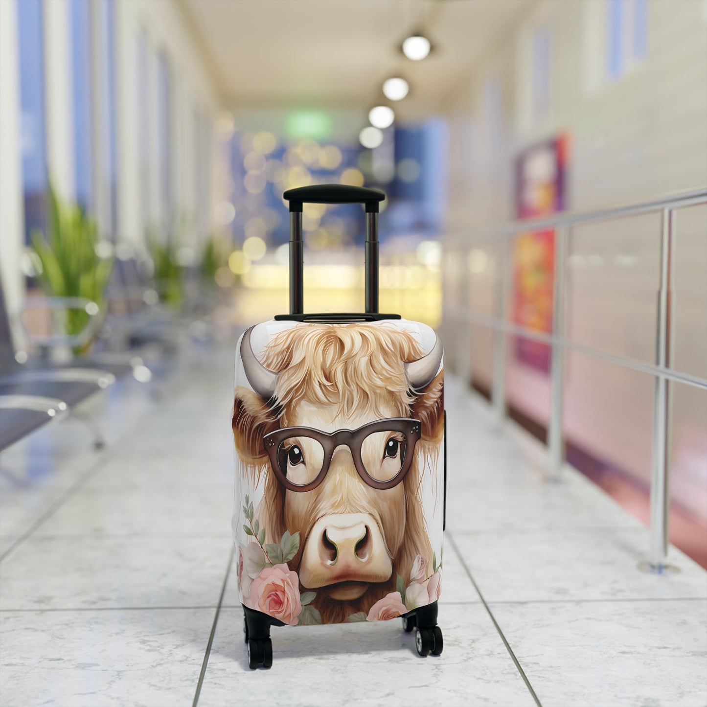 Luggage Cover, Highland Cow, awd-009