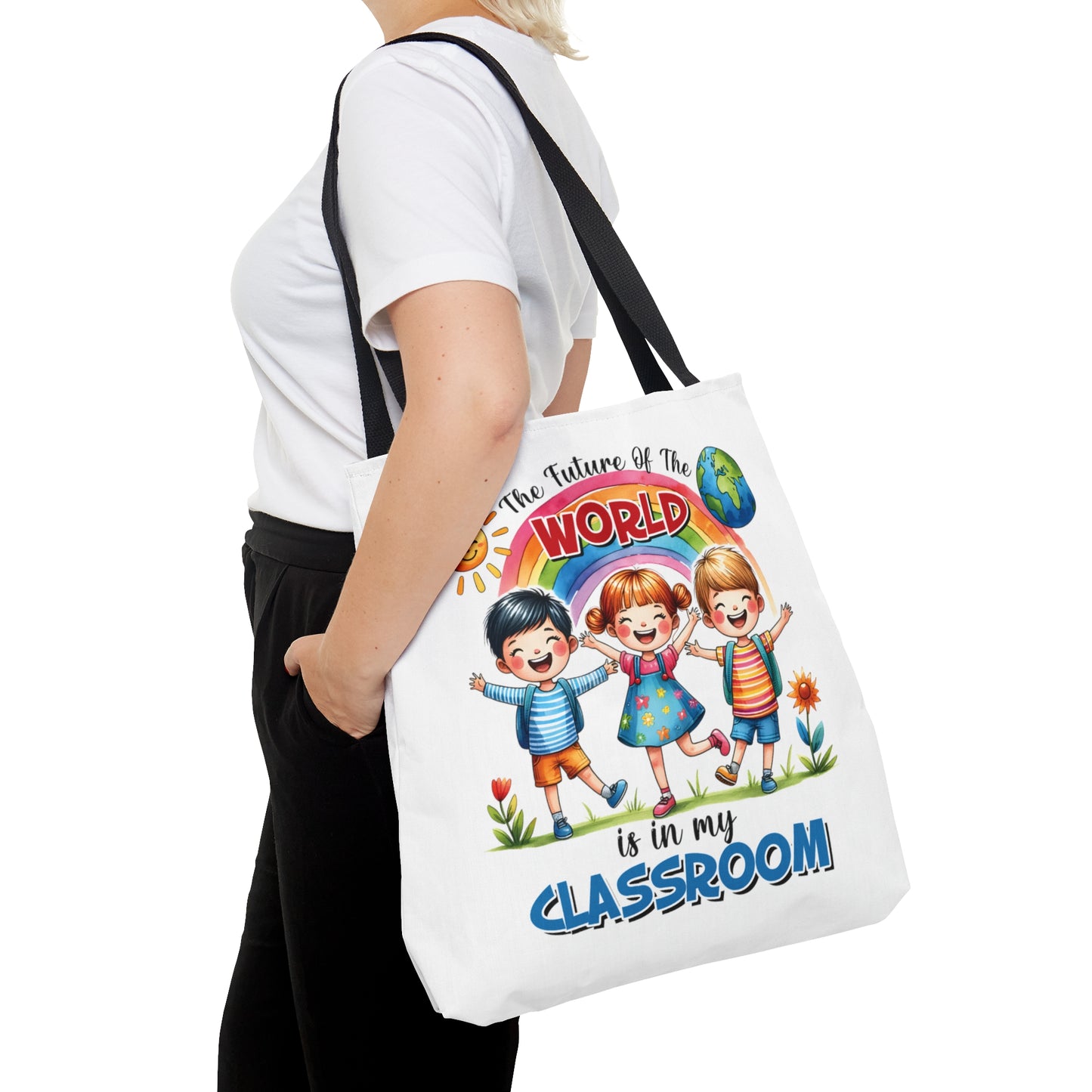 Tote Bag, Teacher, The future of the world is in my Classroom, Personalised/Non-Personalised Tote bag