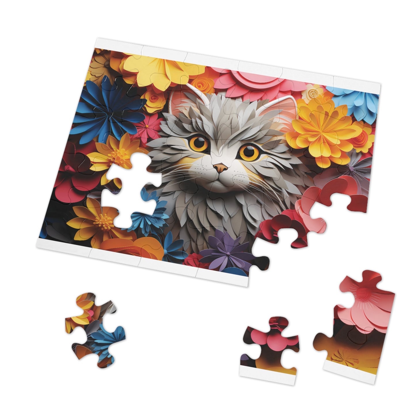 Jigsaw Puzzle, Cat, Personalised/Non-Personalised (30, 110, 252, 500,1000-Piece)