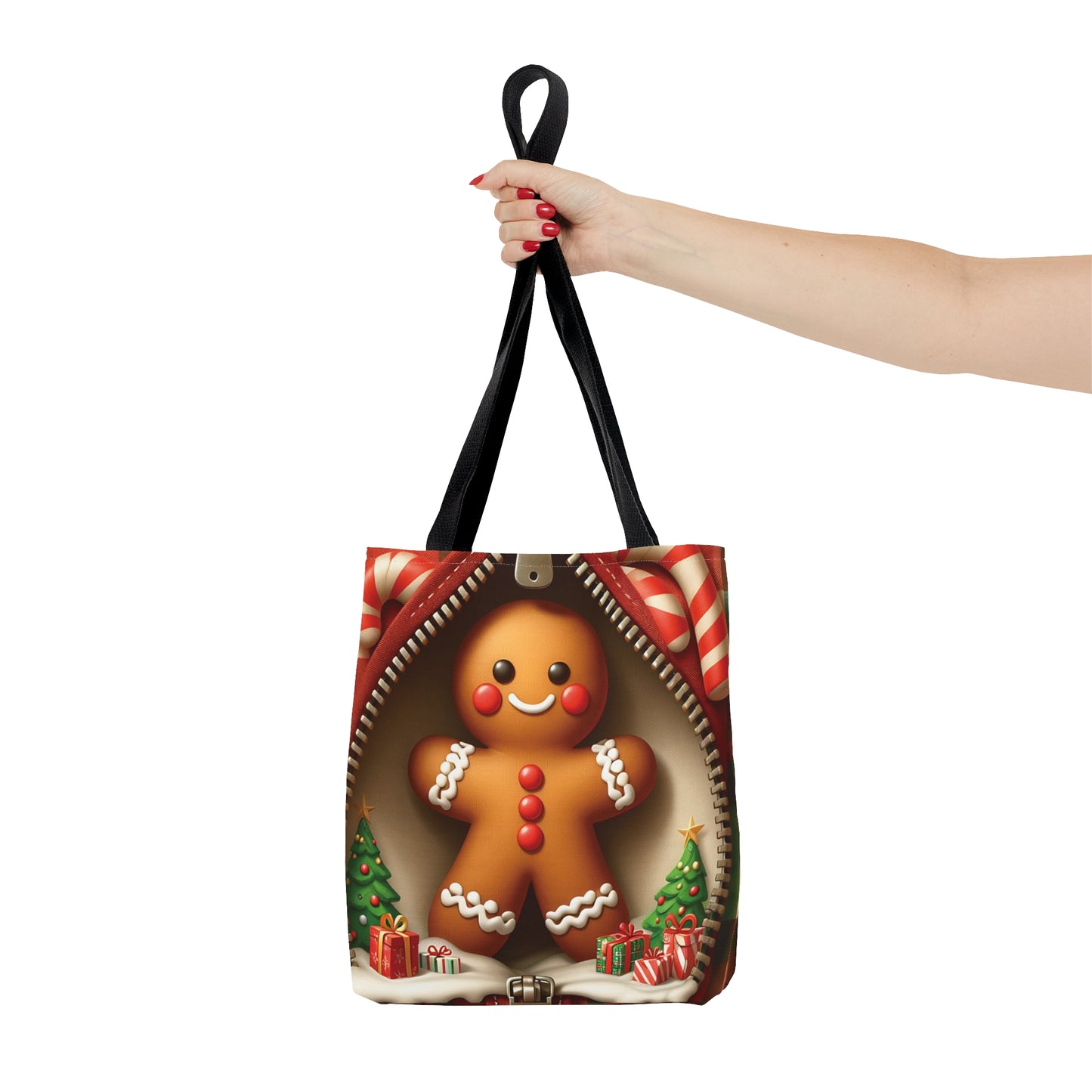 Tote Bag, Christmas, Gingerbread Man