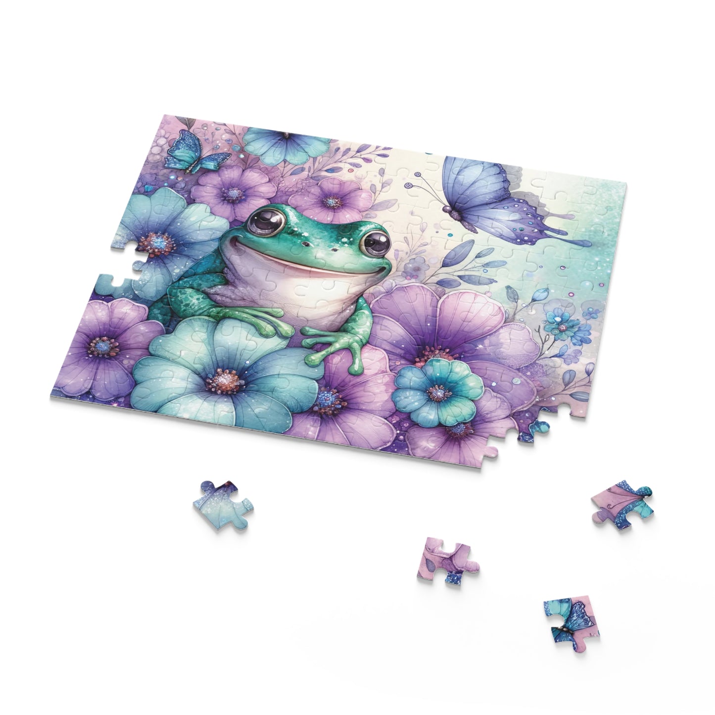 Personalised/Non-Personalised Puzzle, Frog (120, 252, 500-Piece)