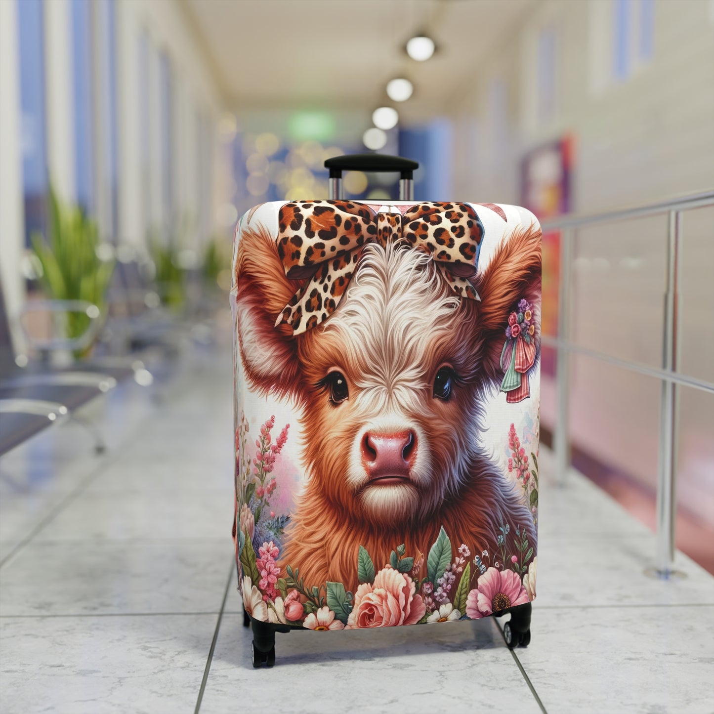 Luggage Cover, Highland Cow, awd-5003