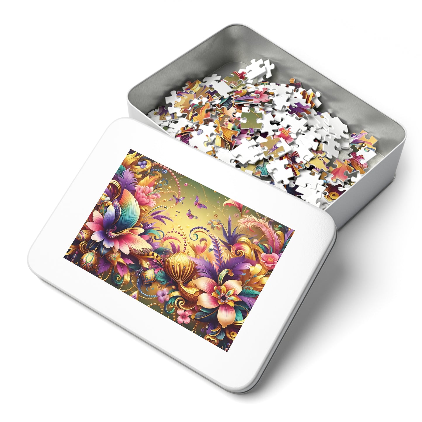 Jigsaw Puzzle, Floral, Personalised/Non-Personalised (30, 110, 252, 500,1000-Piece)