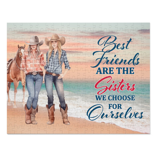 Jigsaw Puzzle, Western, Best Friends are the Sisters we Choose for Ourselves, Personalised/Non-Personalised (30, 110, 252, 500,1000-Piece)