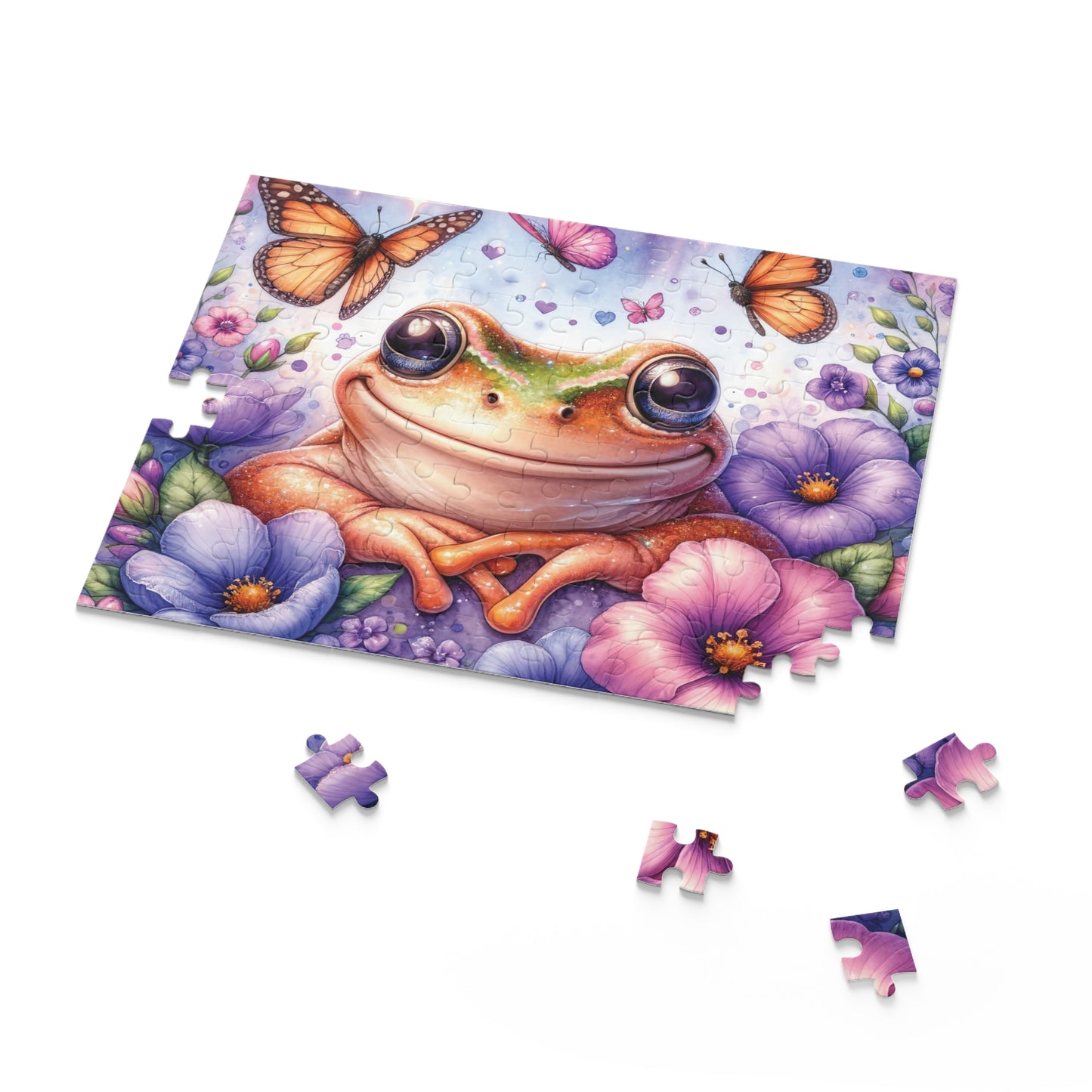 Personalised/Non-Personalised Puzzle, Frog (120, 252, 500-Piece)