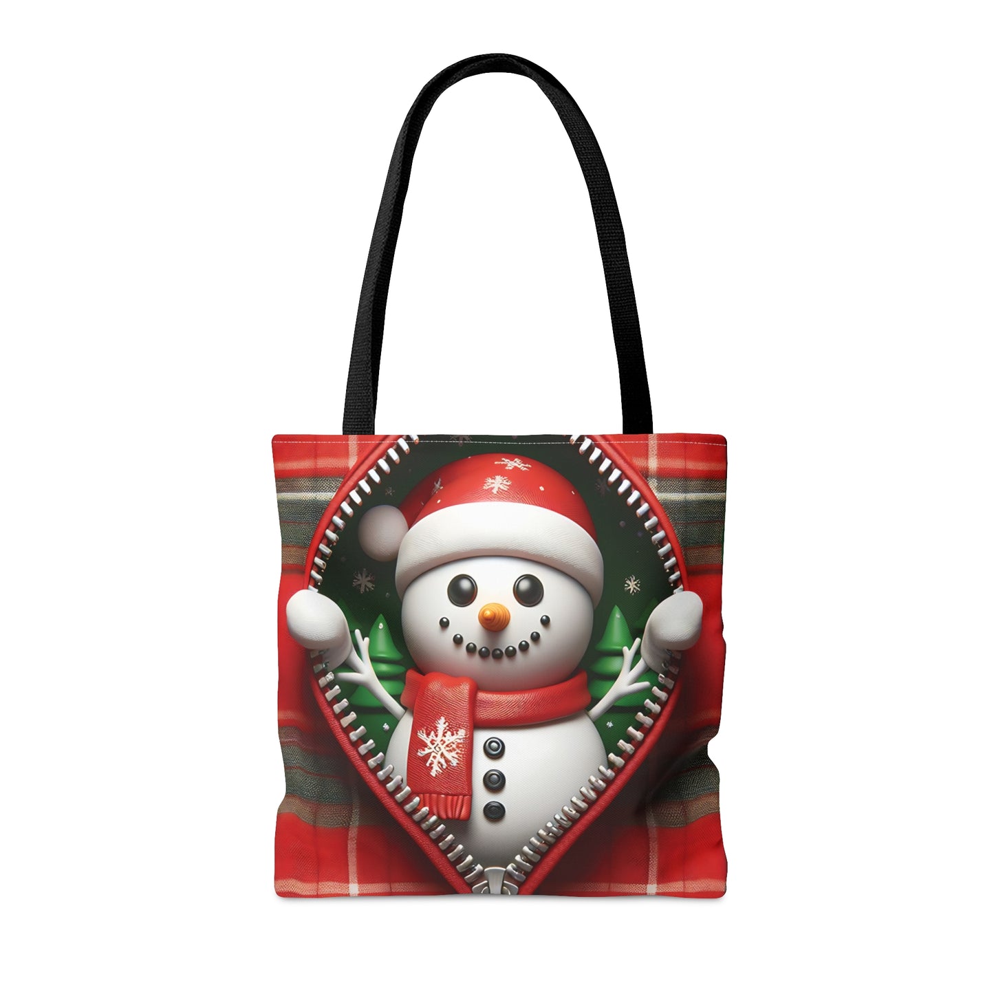 Tote Bag, Christmas, Snowman, Personalised/Non-Personalised Tote bag