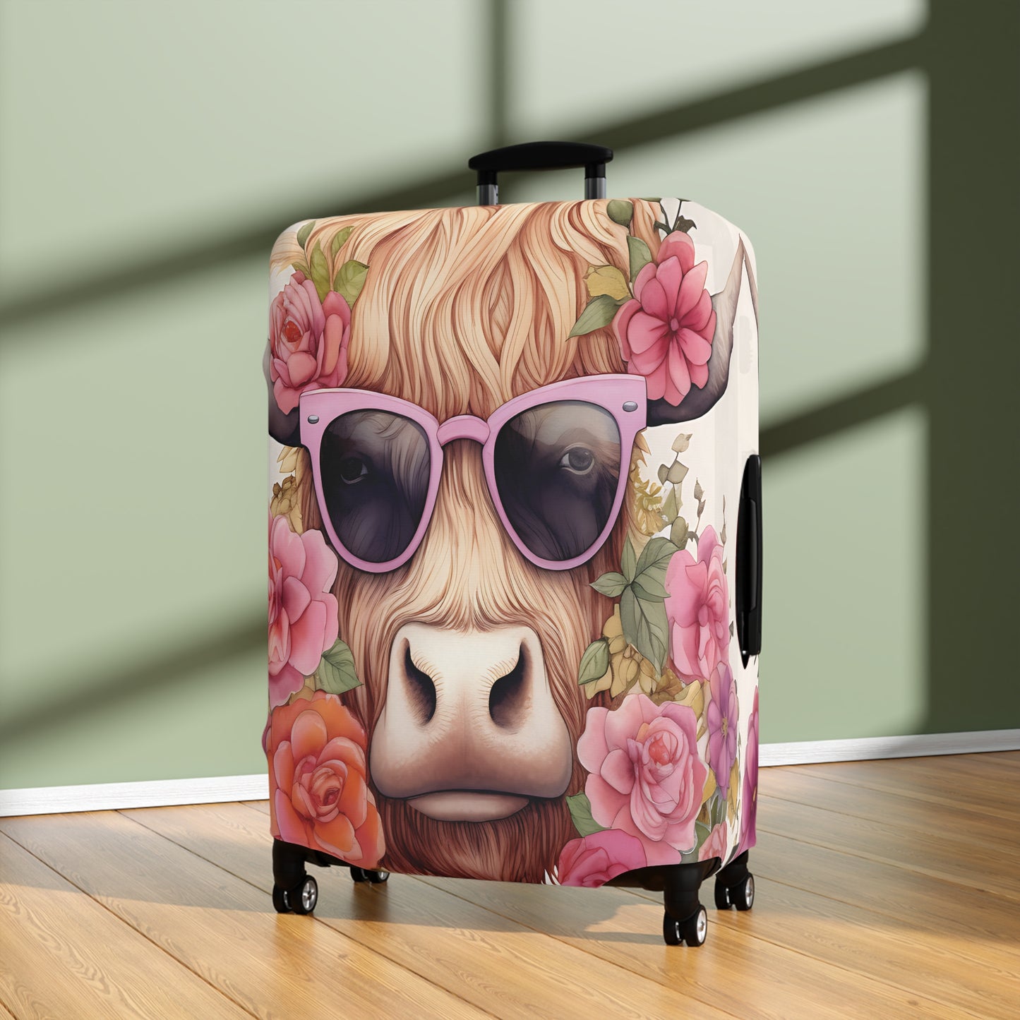 Luggage Cover, Highland Cow, awd-013