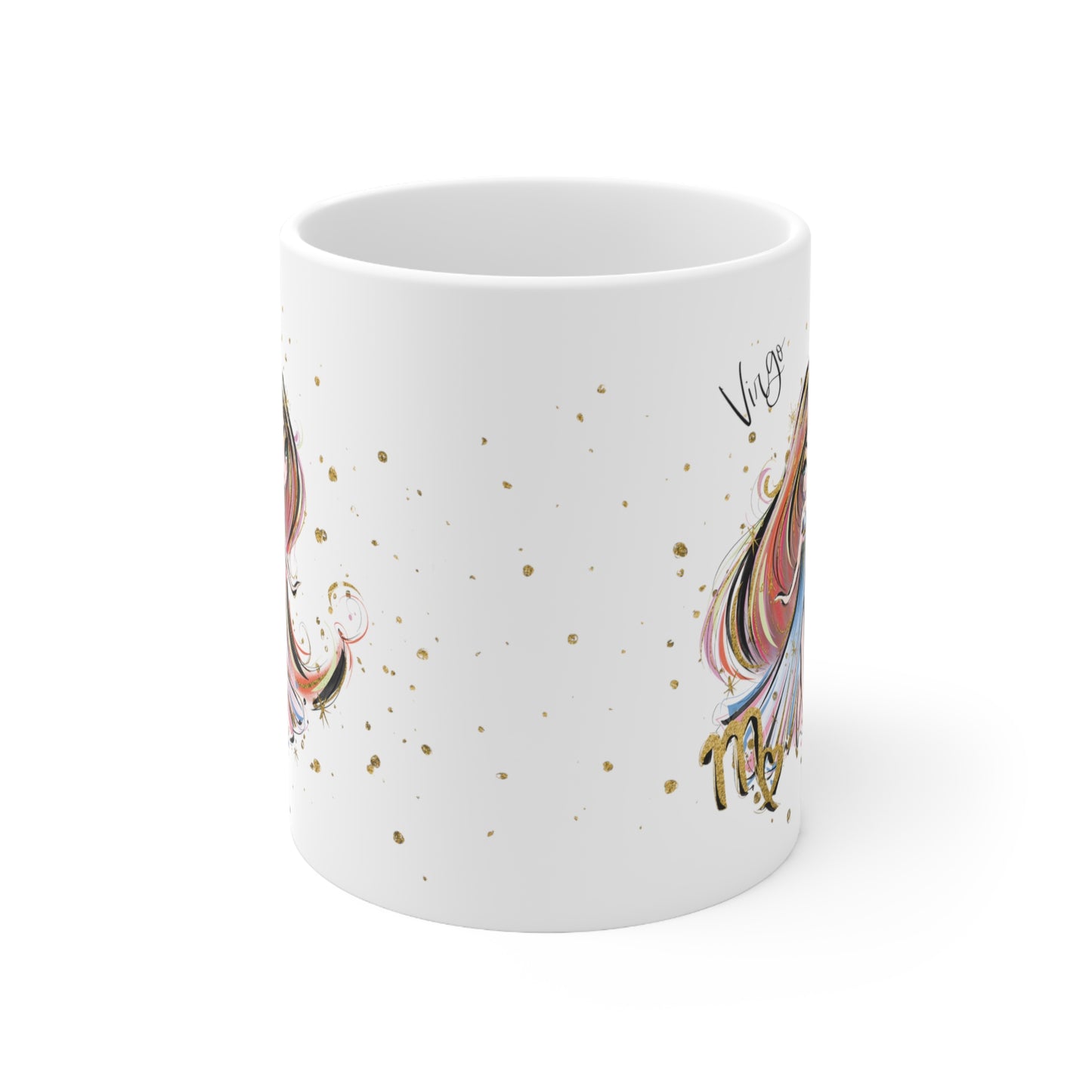 Personalised/Non Personalised Zodiac Sign, Virgo, Ceramic Mug 11oz