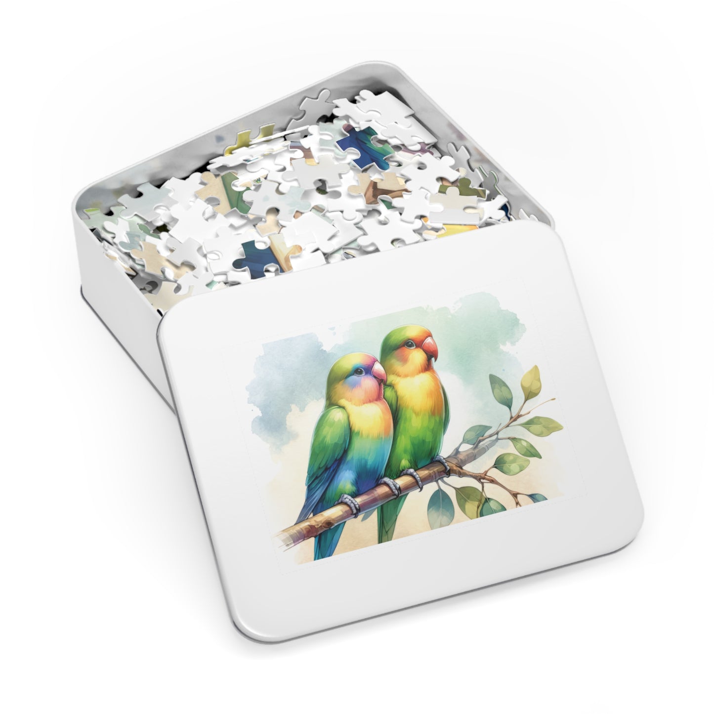 Puzzle, Love Birds, Personalised/Non-Personalised (30, 110, 252, 500,1000-Piece) awd-643