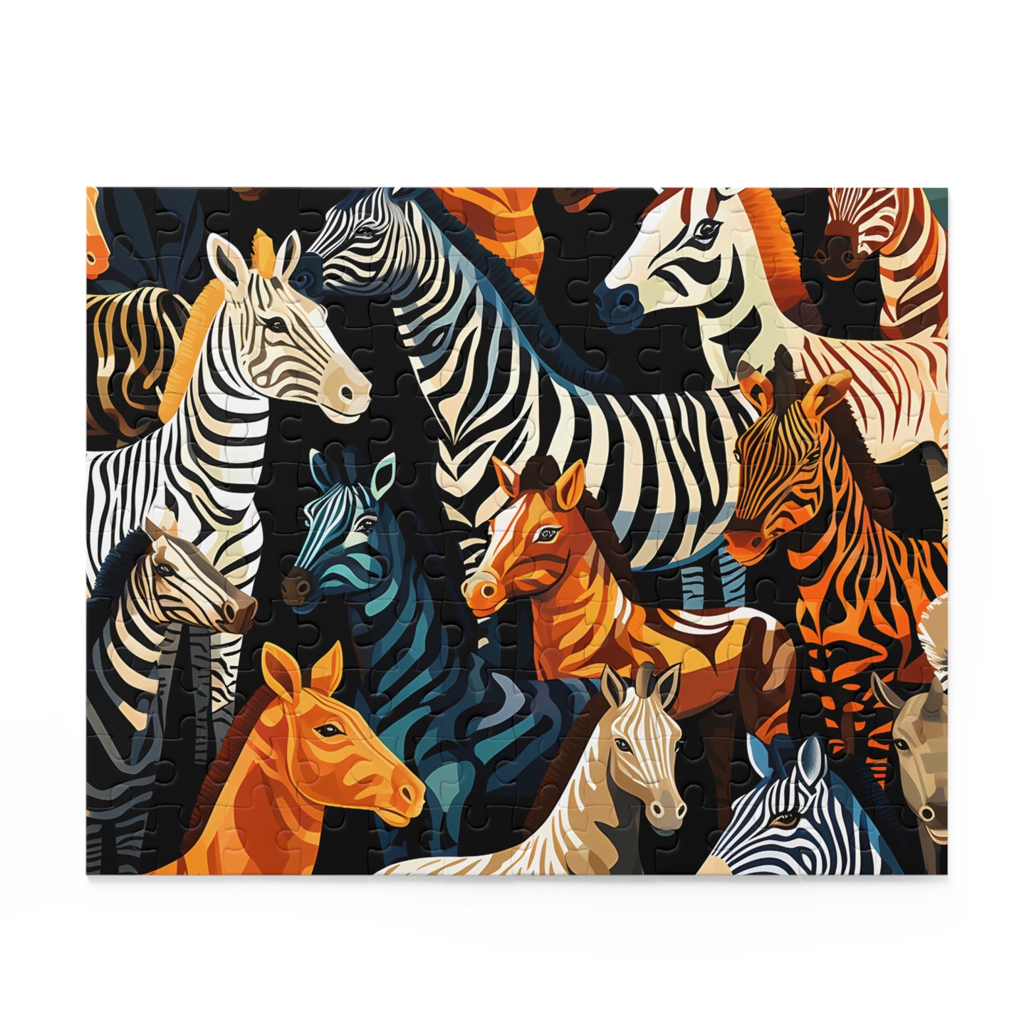 Personalised/Non-Personalised Puzzle, Zebra (120, 252, 500-Piece)