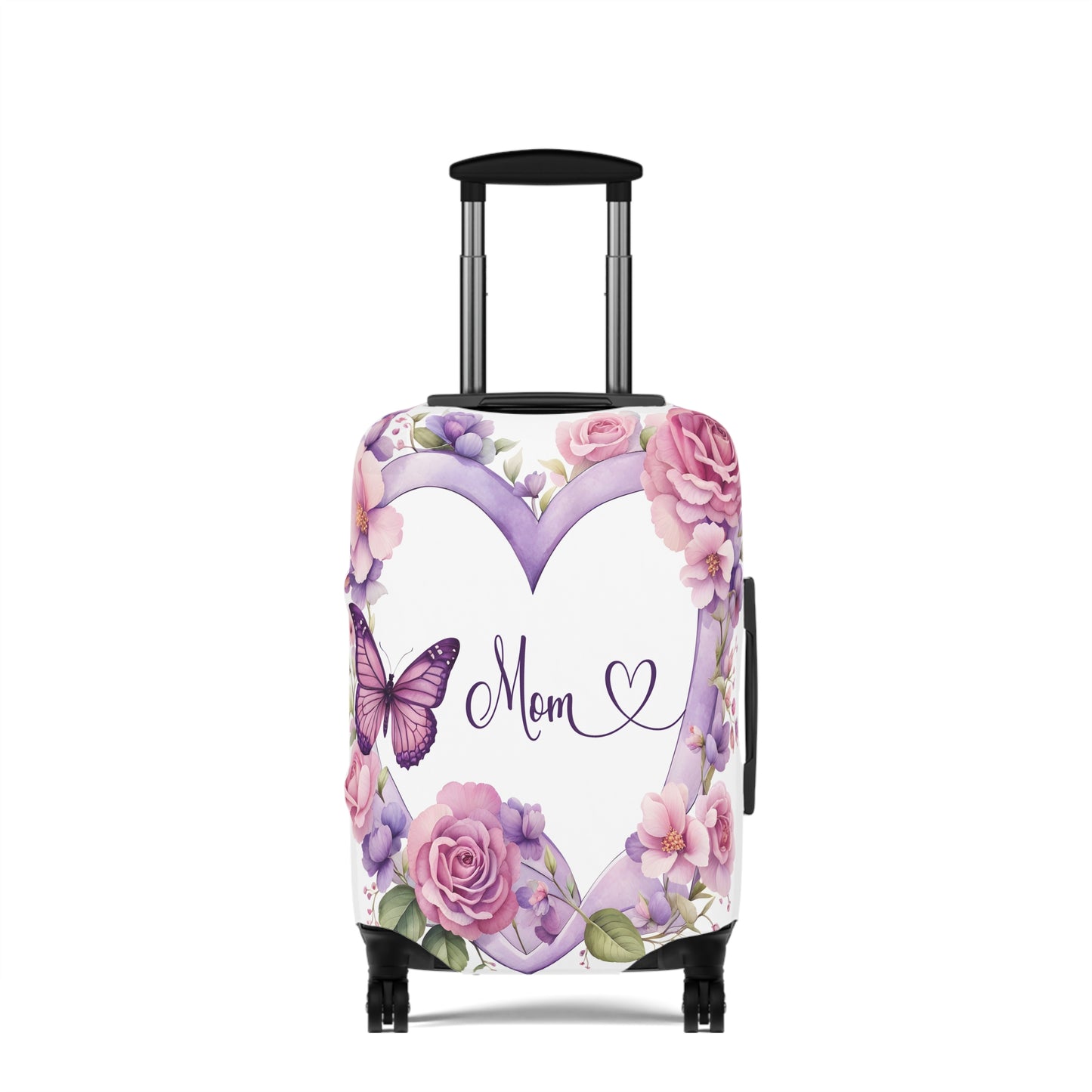 Luggage Cover, Butterfly Heart, Mom, awd-1662