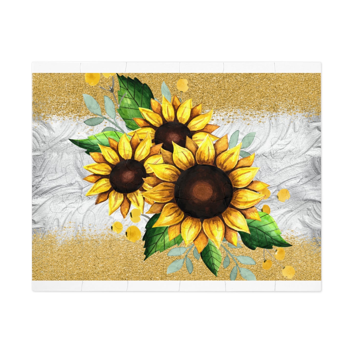 Jigsaw Puzzle, Sunflower, Personalised/Non-Personalised (30, 110, 252, 500,1000-Piece)