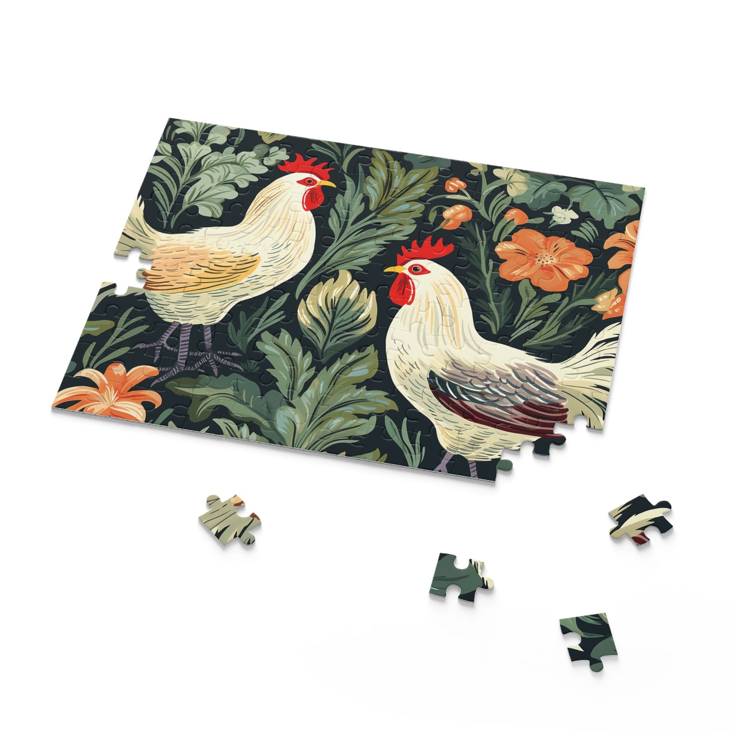 Personalised/Non-Personalised Puzzle, Chickens/Rooster (120, 252, 500-Piece)