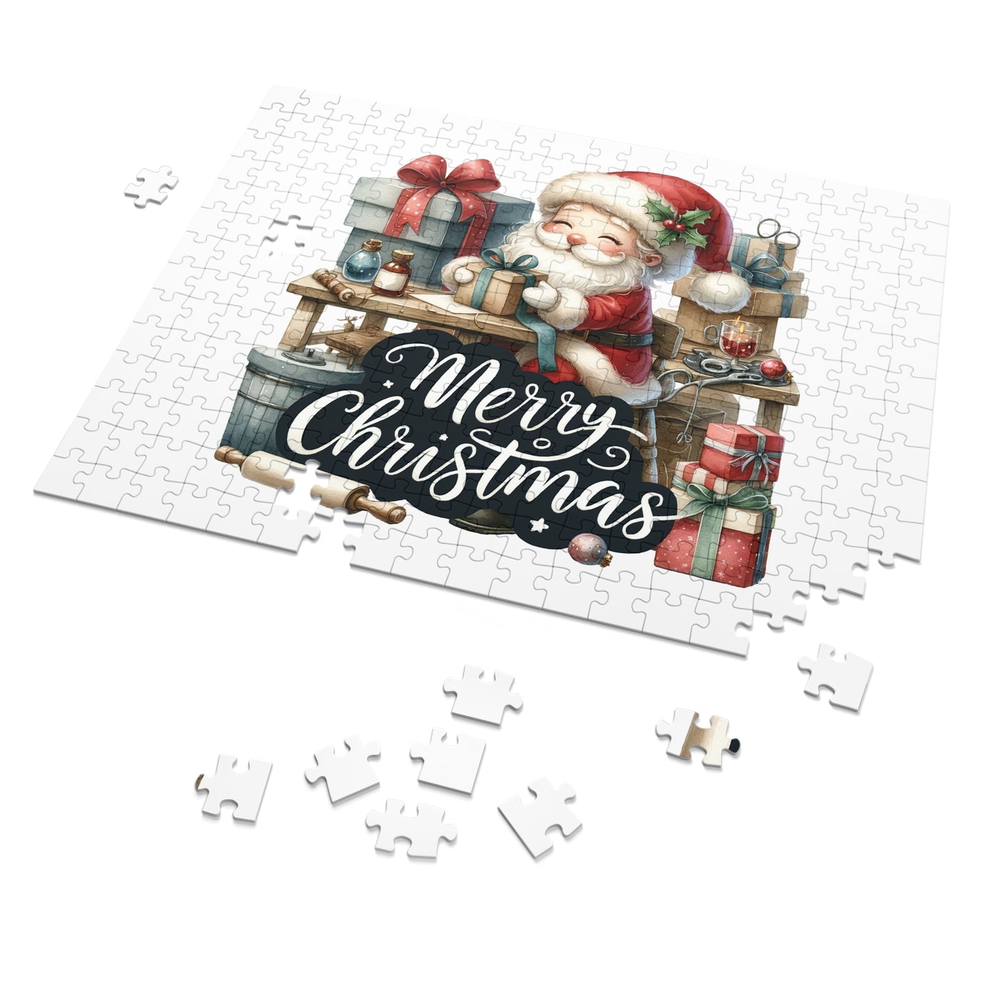 Jigsaw Puzzle, Christmas, Santa, Personalised/Non-Personalised (30, 110, 252, 500,1000-Piece)