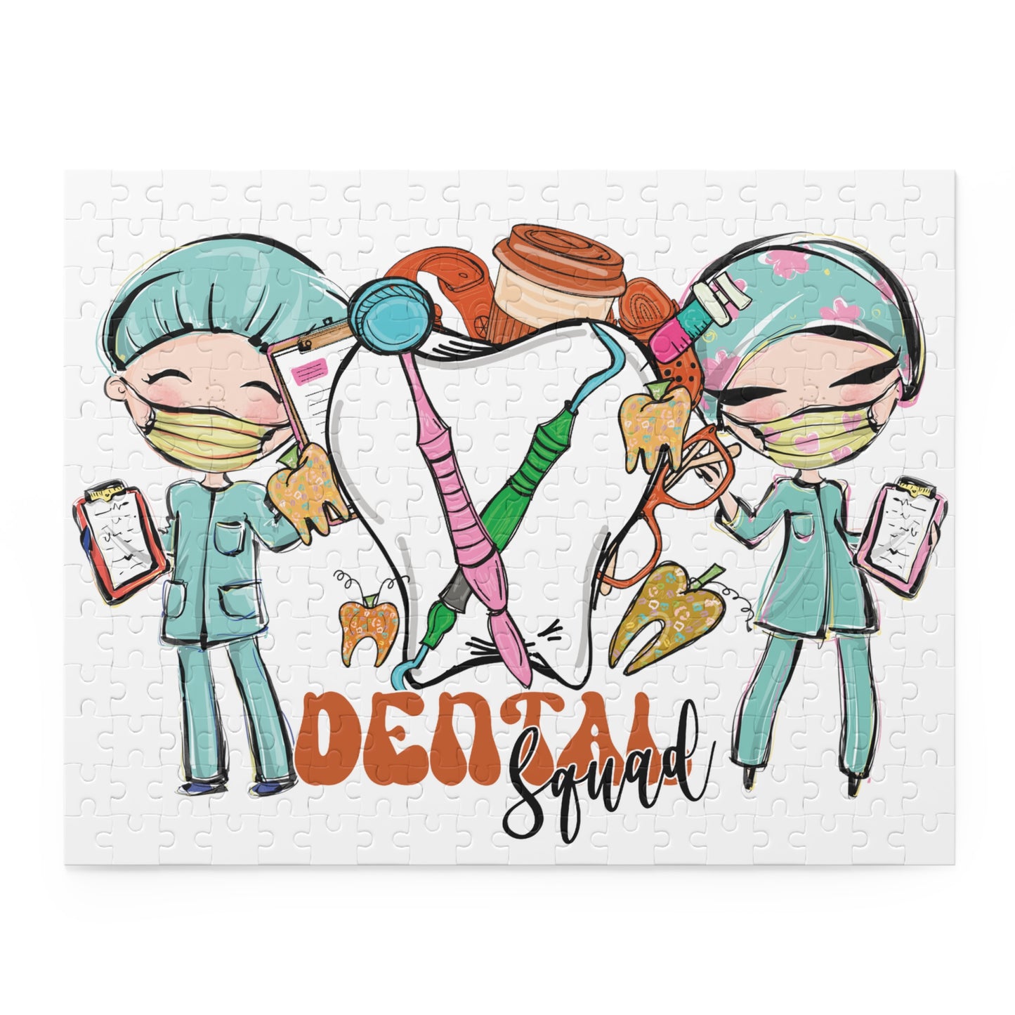 Personalised/Non-Personalised Puzzle, Dental Squad (120, 252, 500-Piece)