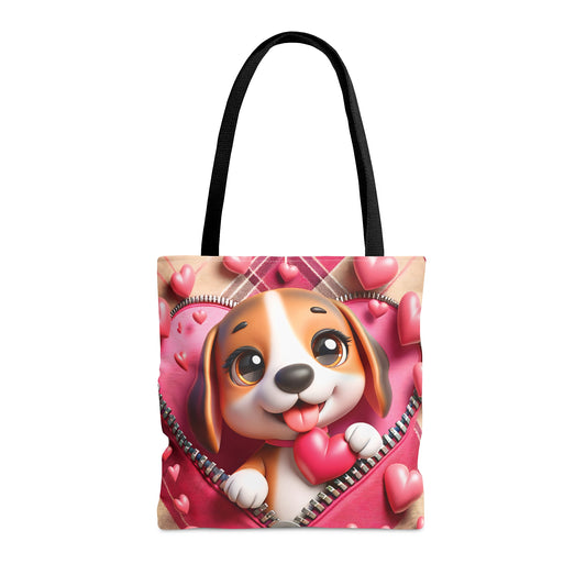 Tote Bag, Cute Dog, Personalised/Non-Personalised Tote bag