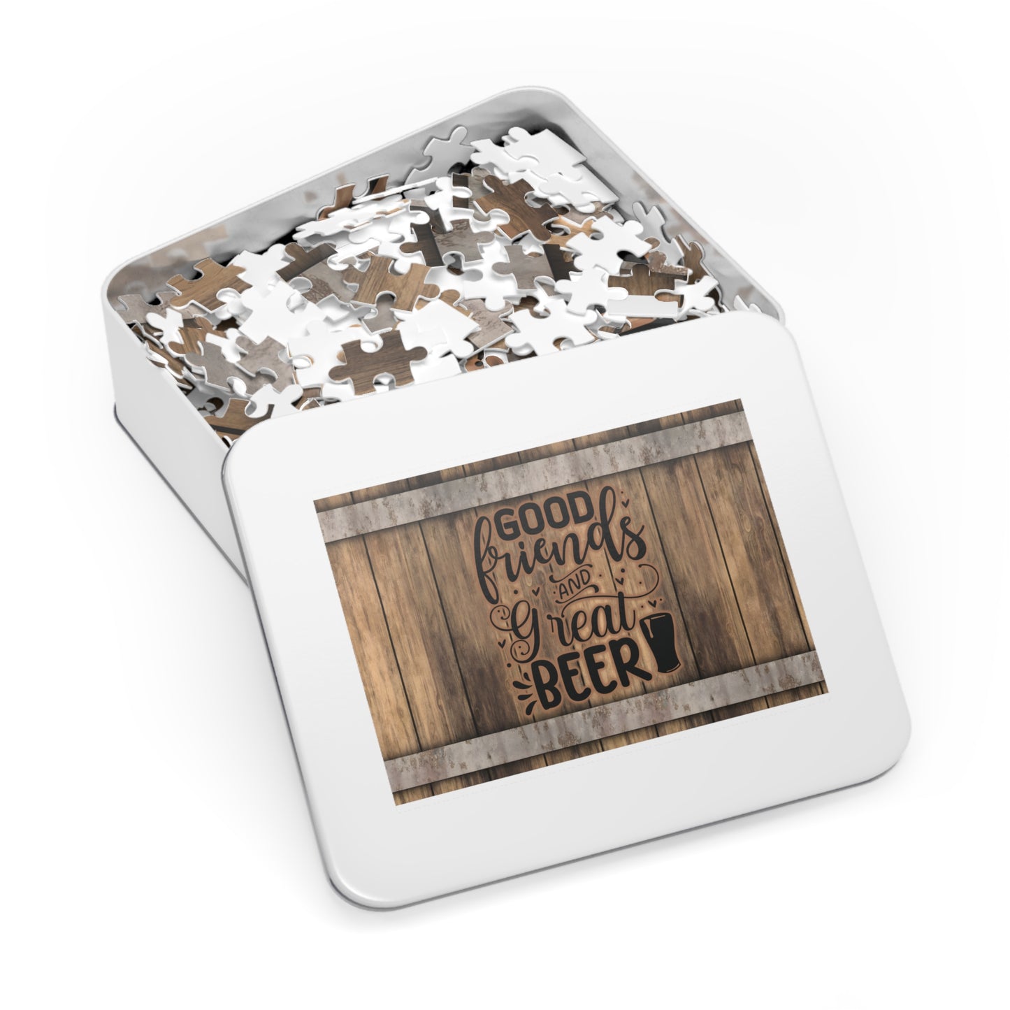 Puzzle, Good Friends Great Beer, Personalised/Non-Personalised (30, 110, 252, 500,1000-Piece) awd-567