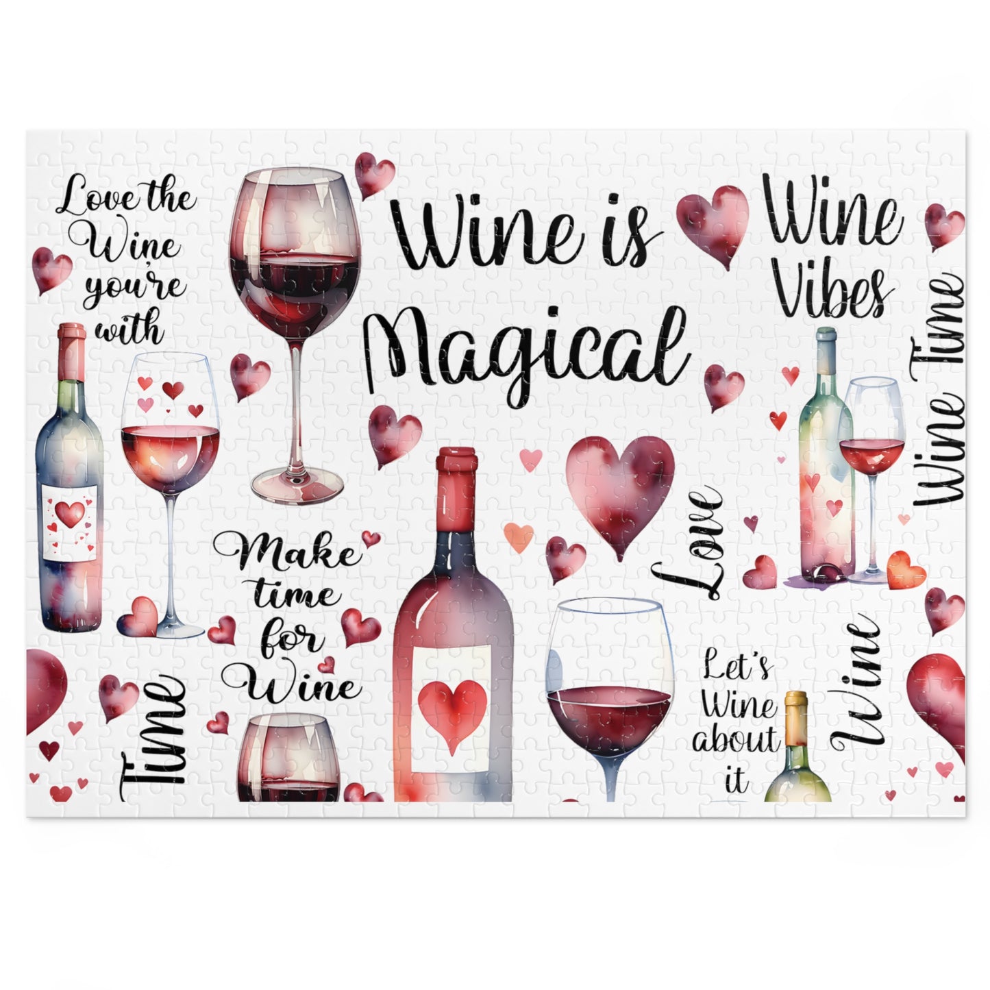 Jigsaw Puzzle, Wine is Magical, Personalised/Non-Personalised (30, 110, 252, 500,1000-Piece)