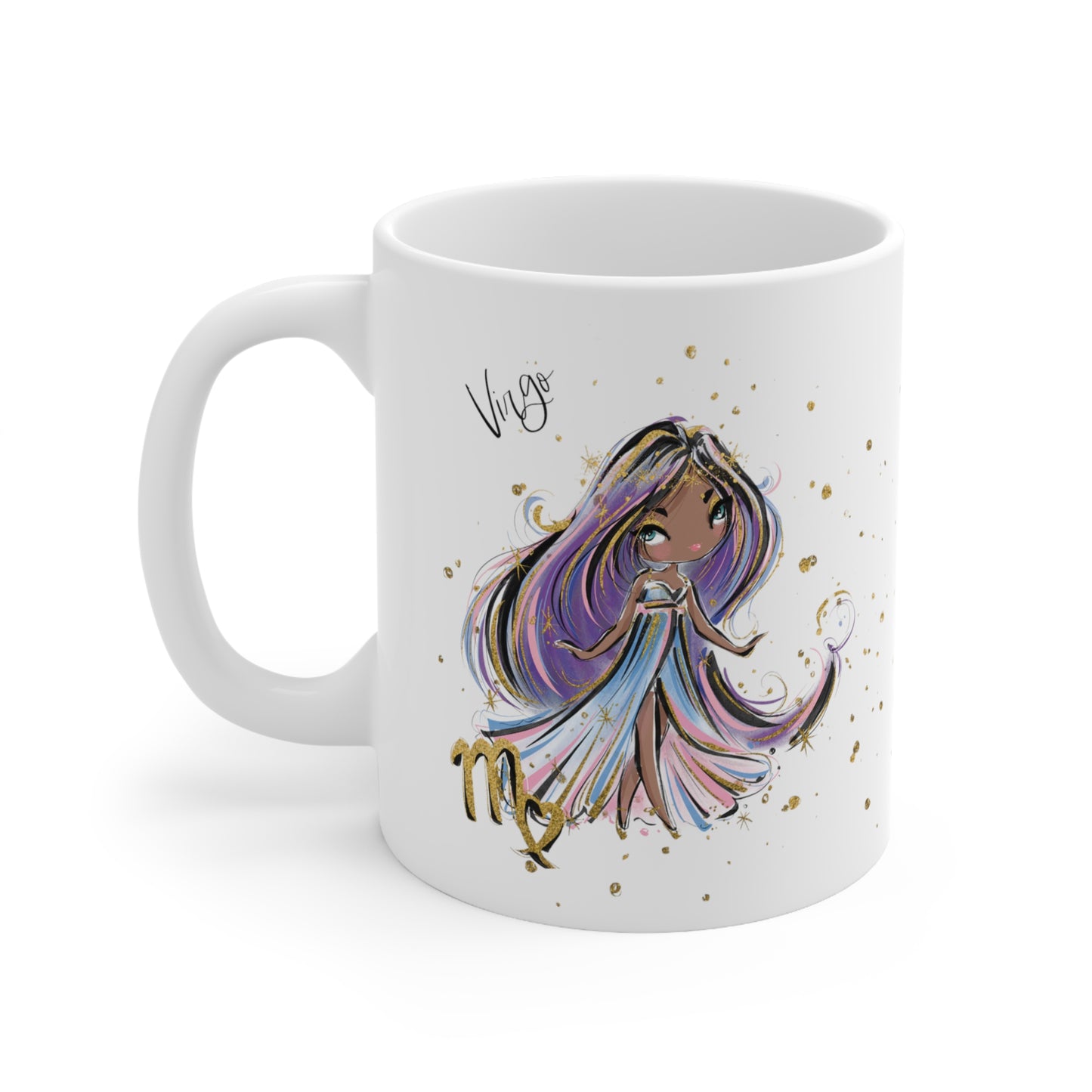 Personalised/Non Personalised Zodiac Sign, Virgo, Ceramic Mug 11oz