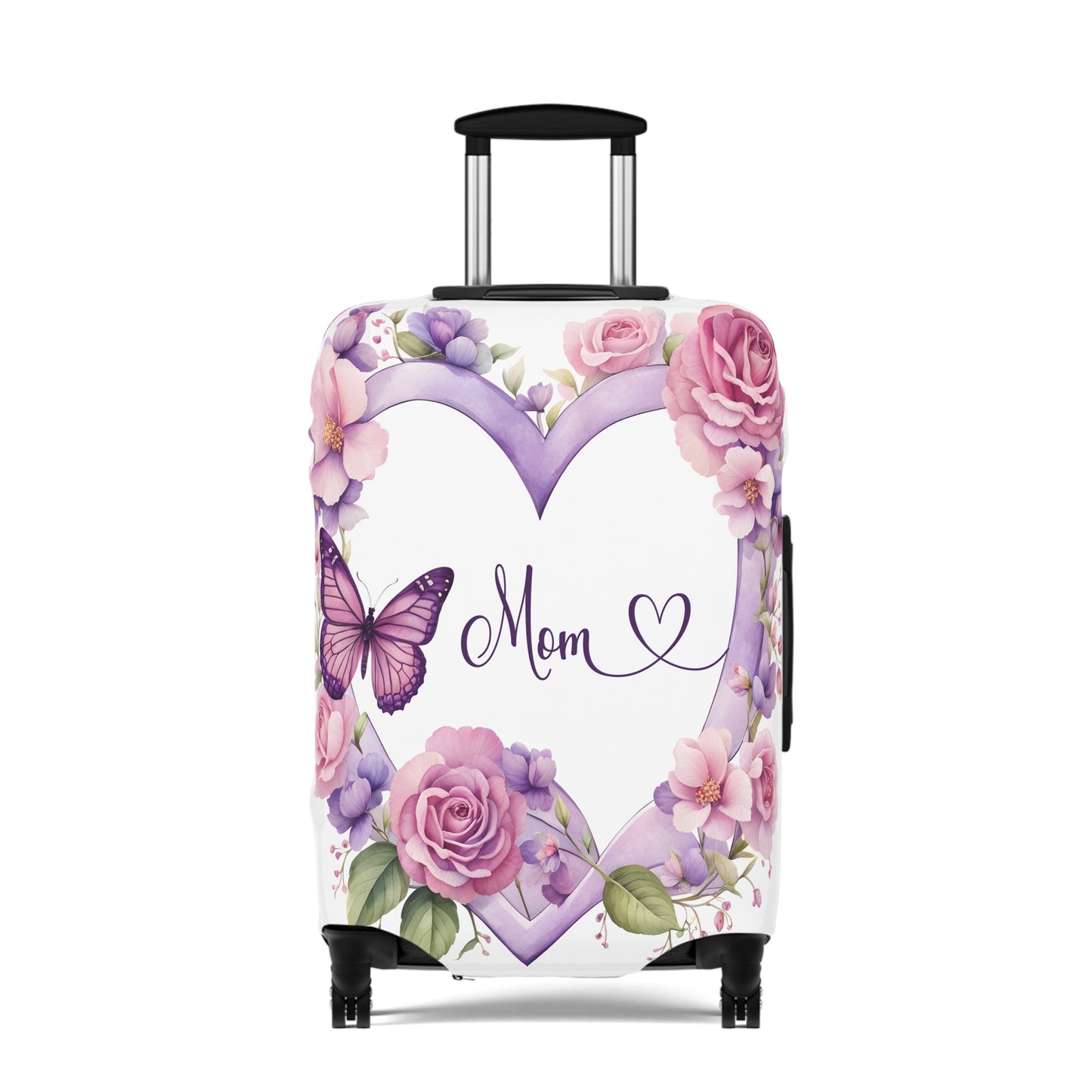 Luggage Cover, Butterfly Heart, Mom, awd-1662