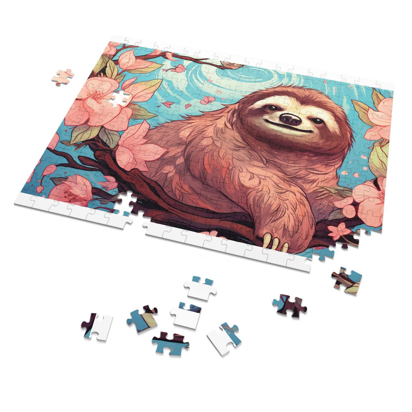 Jigsaw Puzzle, Sloth, Personalised/Non-Personalised (30, 110, 252, 500,1000-Piece)