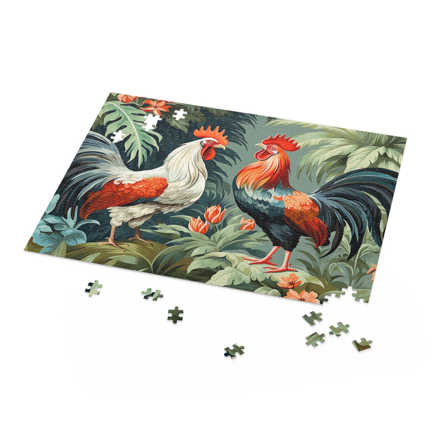 Personalised/Non-Personalised Puzzle, Chickens/Rooster (120, 252, 500-Piece)