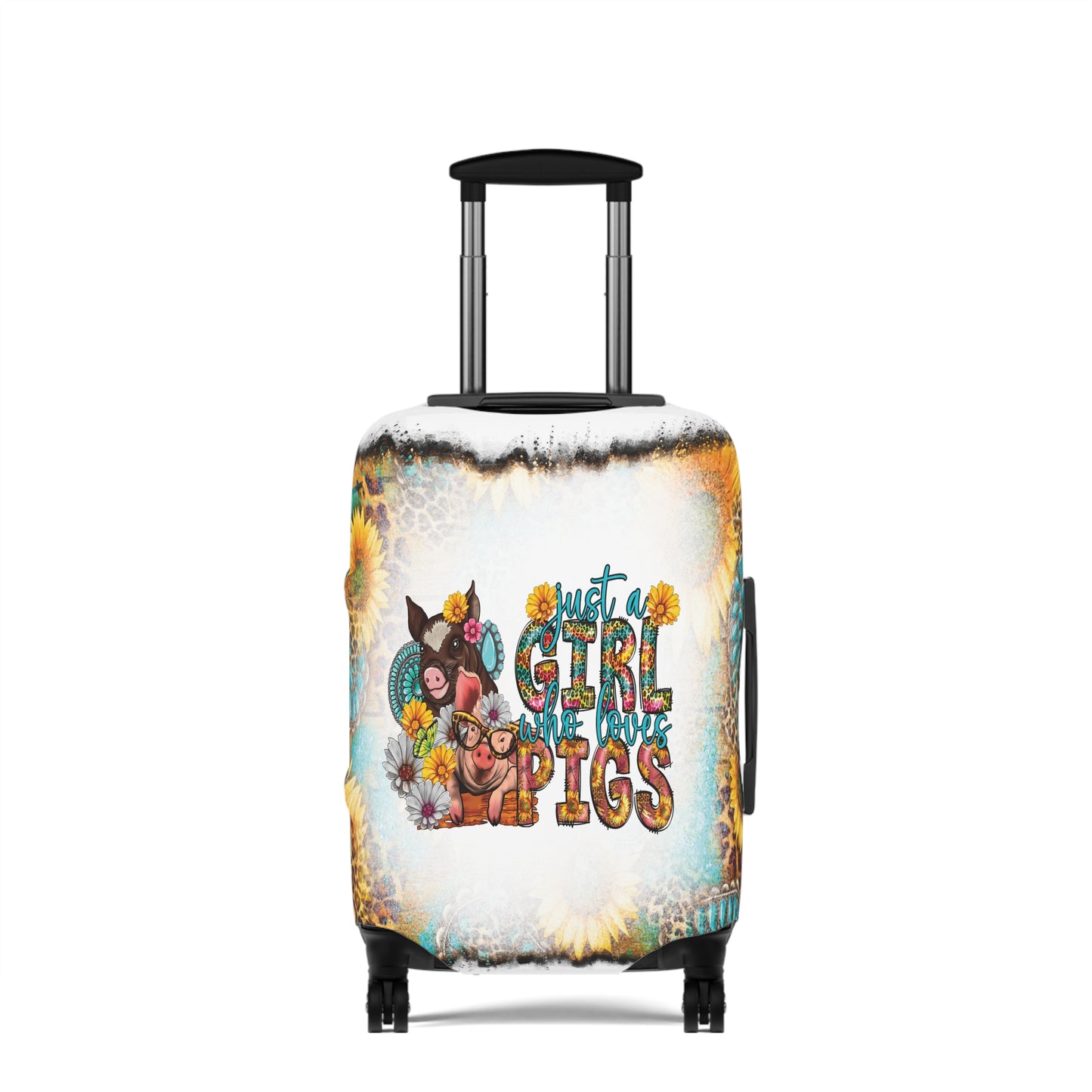 Luggage Cover, Country and Western, Just a Girl who Loves Pigs, awd-1012