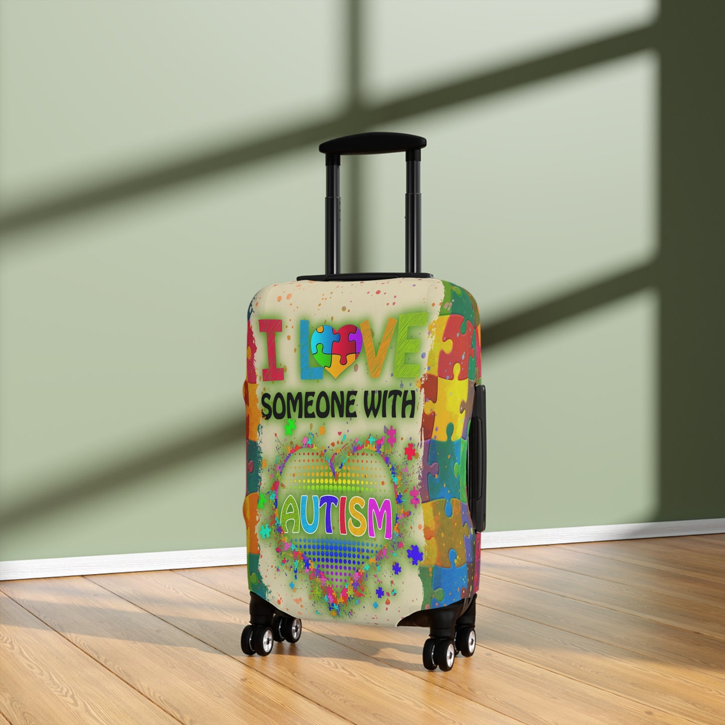 Luggage Cover, I Love someone with Autism, awd-1459b