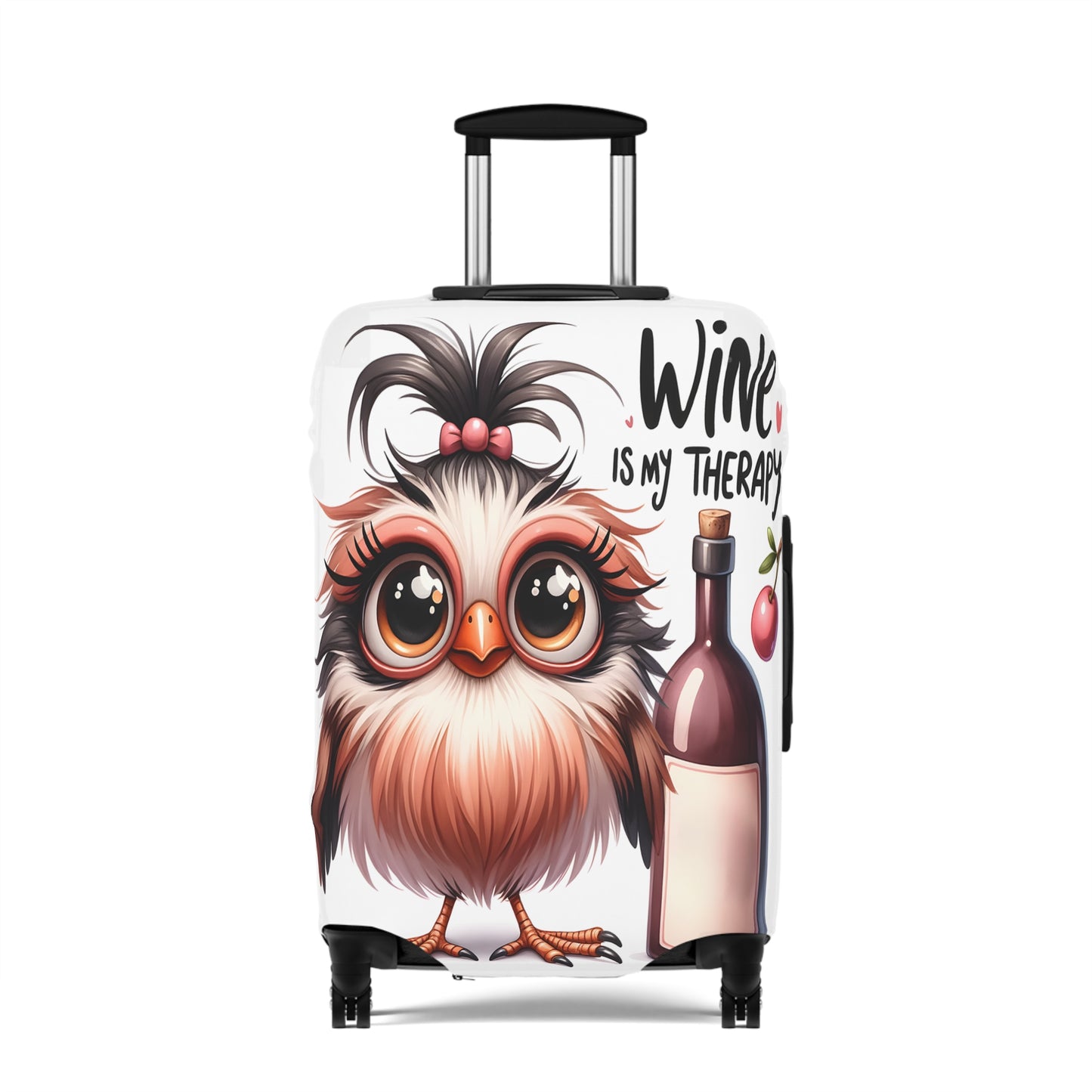 Luggage Cover, Wine Bird, Wine is my Therapy, awd-00033