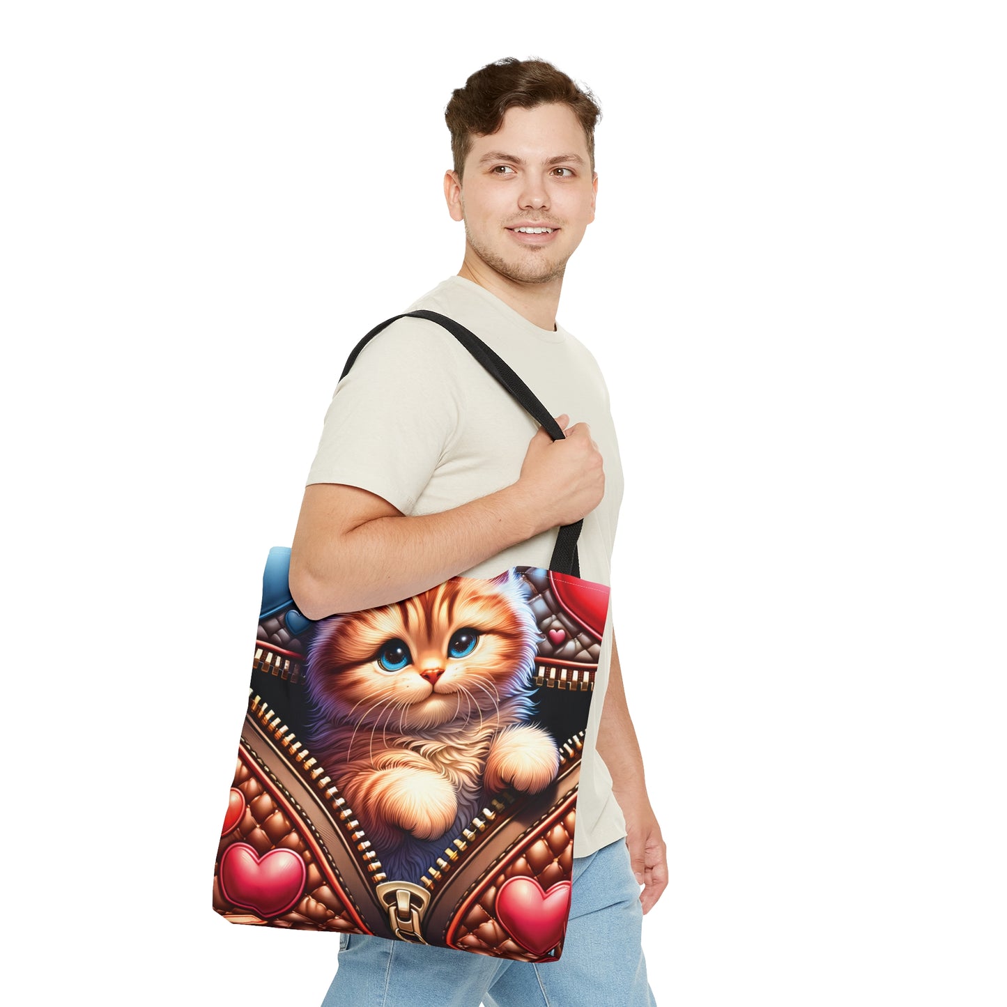 Tote Bag, Cat, Personalised/Non-Personalised Tote bag