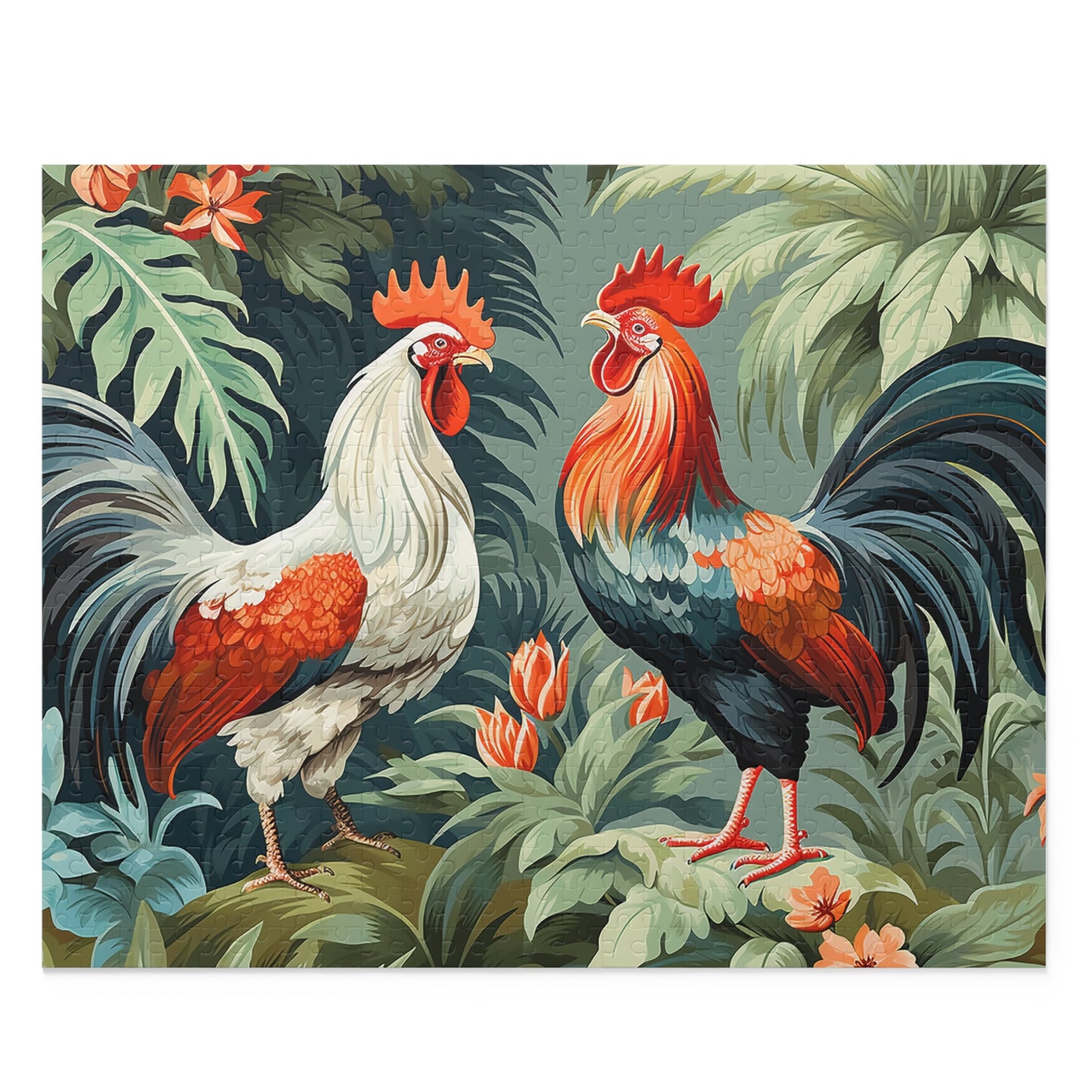 Personalised/Non-Personalised Puzzle, Chickens/Rooster (120, 252, 500-Piece)