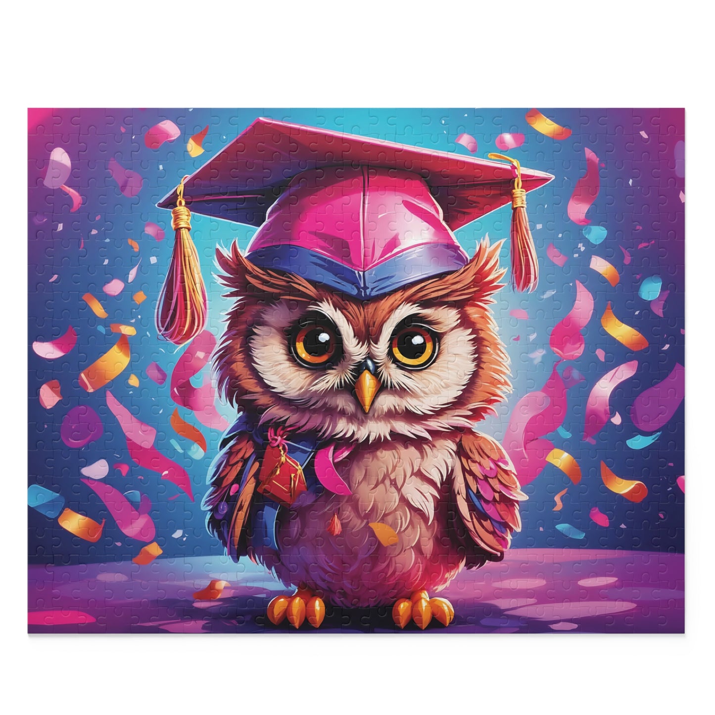 Personalised/Non-Personalised Puzzle, Owl (120, 252, 500-Piece)