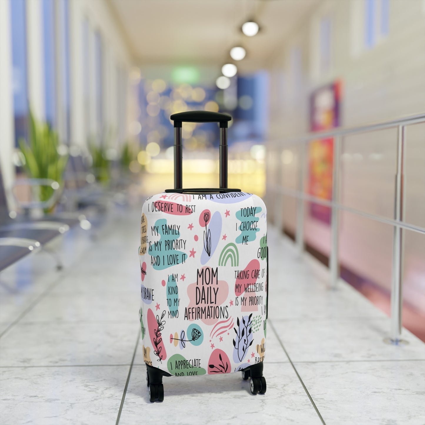 Luggage Cover, Mom Daily Affirmations, awd-1352