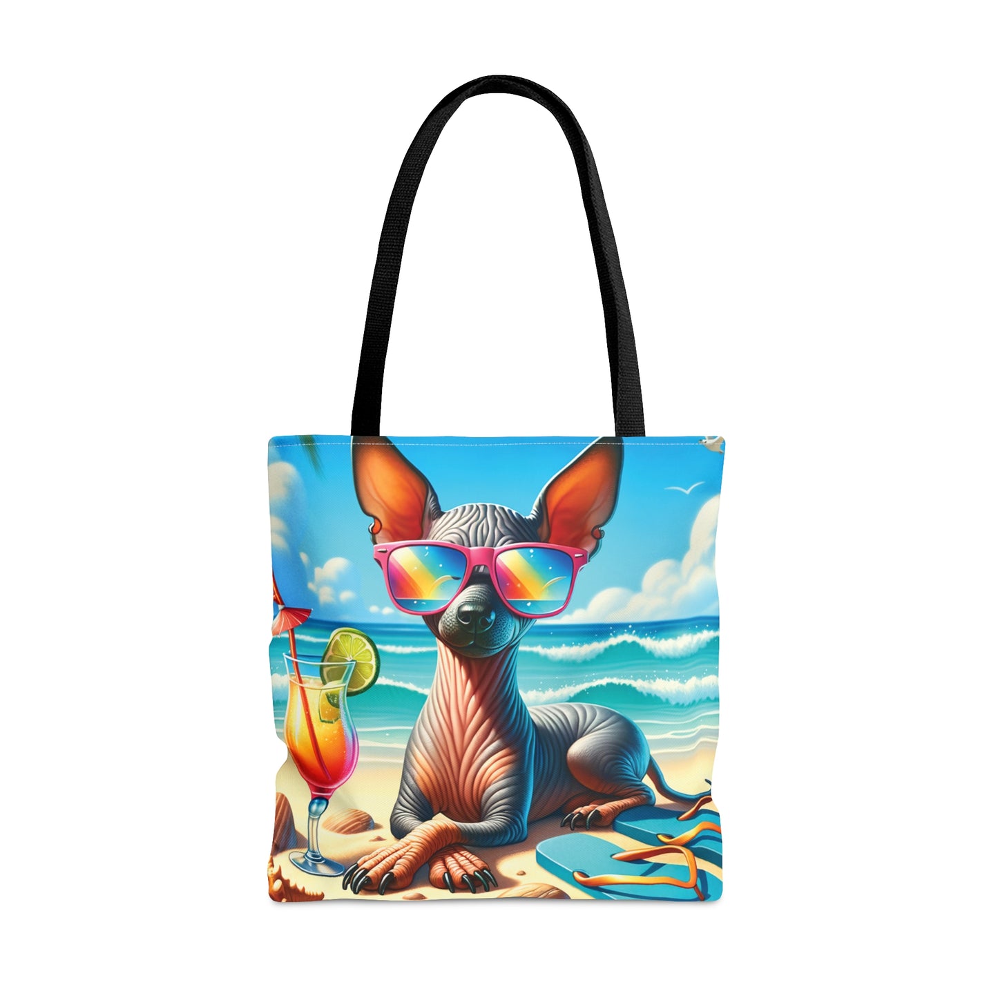 Tote Bag, Dog on Beach, Xloitcuintli, Tote bag, awd-1253