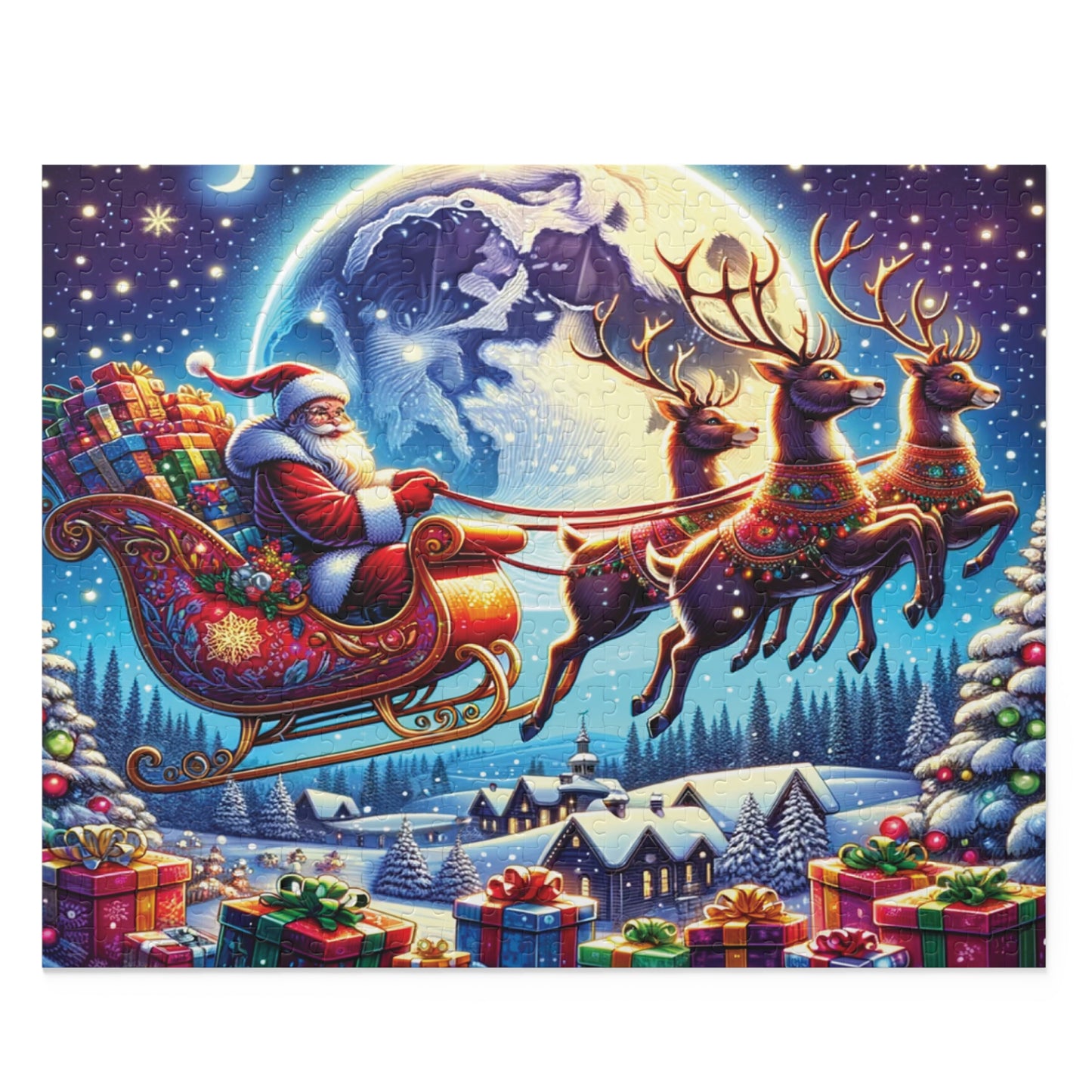 Personalised/Non-Personalised Puzzle, Christmas (120, 252, 500-Piece)