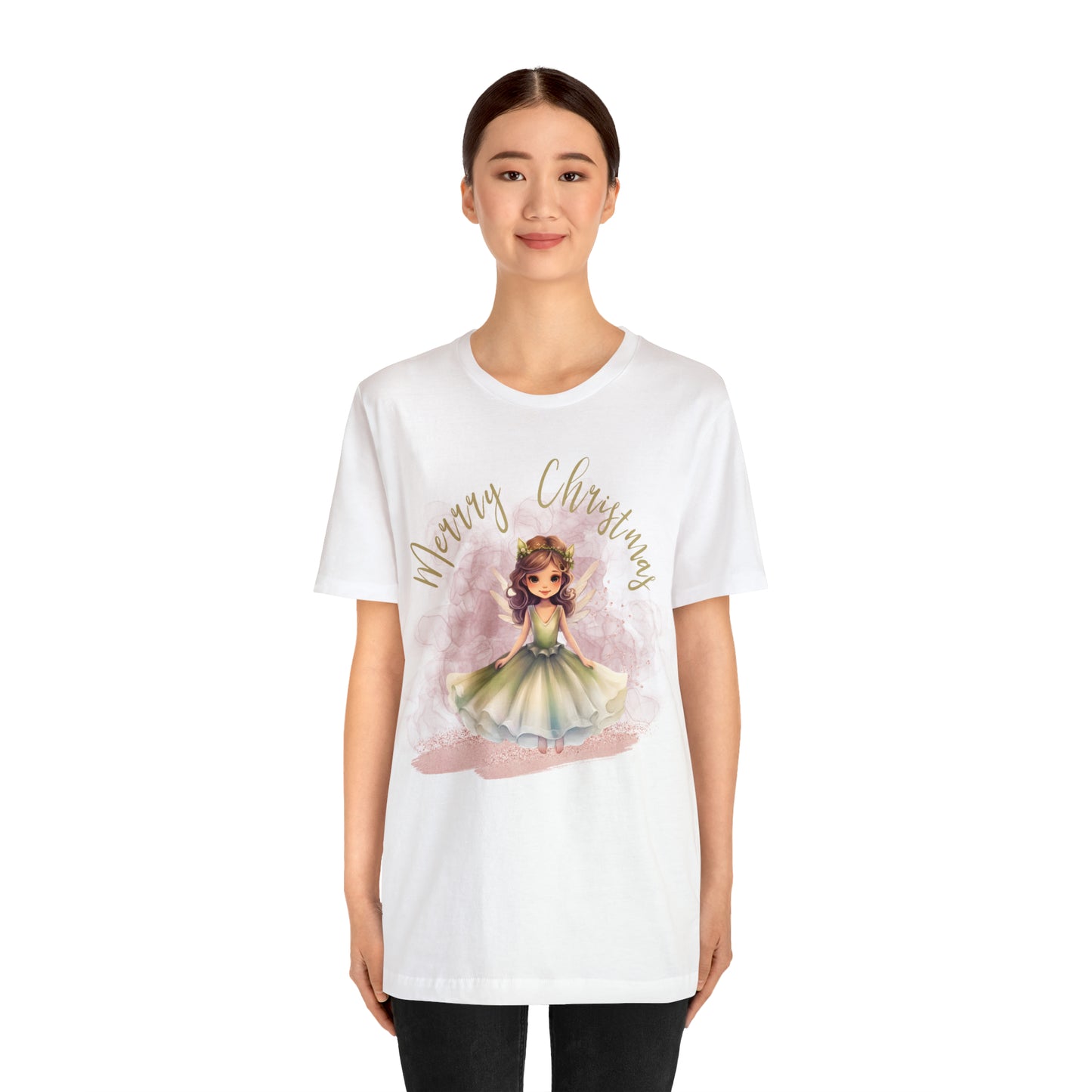 Unisex Jersey Short Sleeve Tee Christmas, Women's Fairy T-shirt A-00006