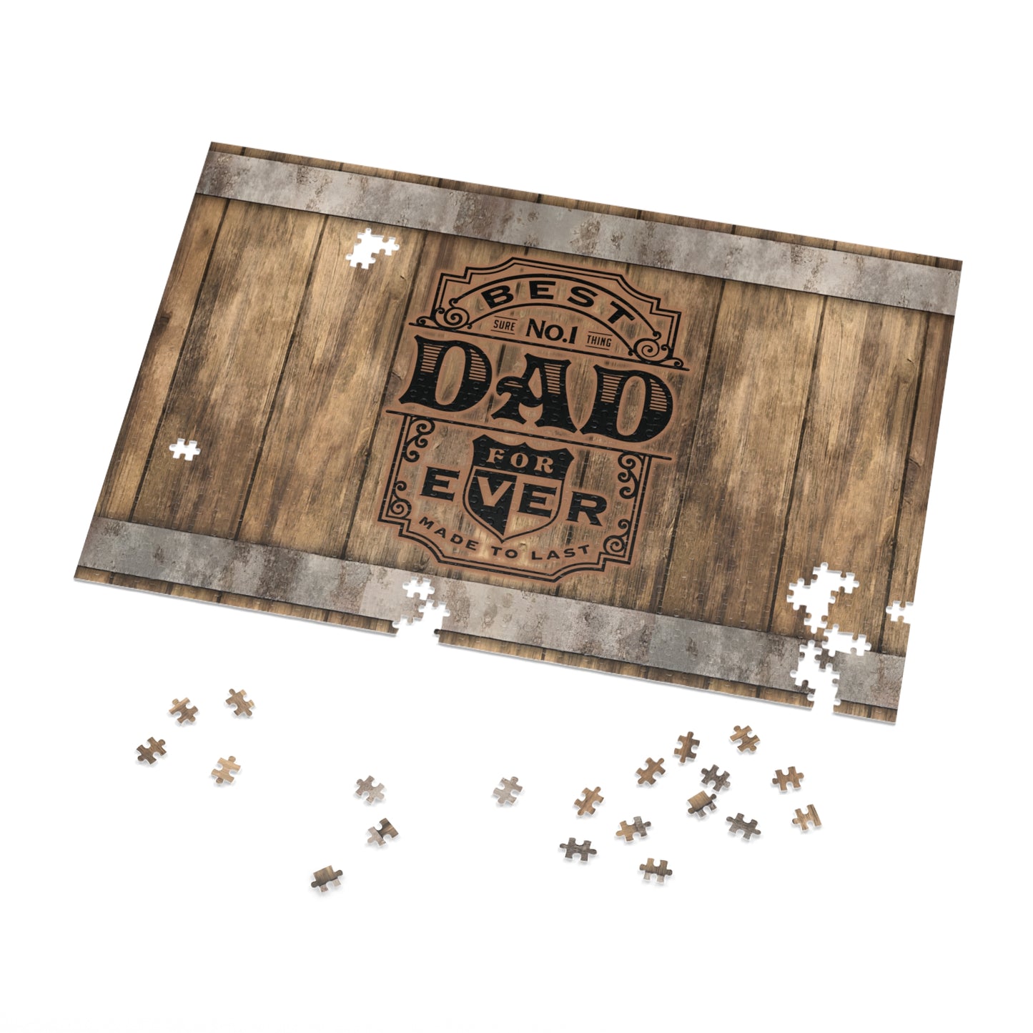 Puzzle, Dad, Best Dad, Personalised/Non-Personalised (30, 110, 252, 500,1000-Piece) awd-571