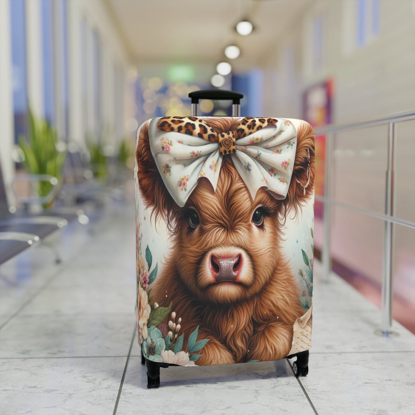 Luggage Cover, Highland Cow, awd-5002