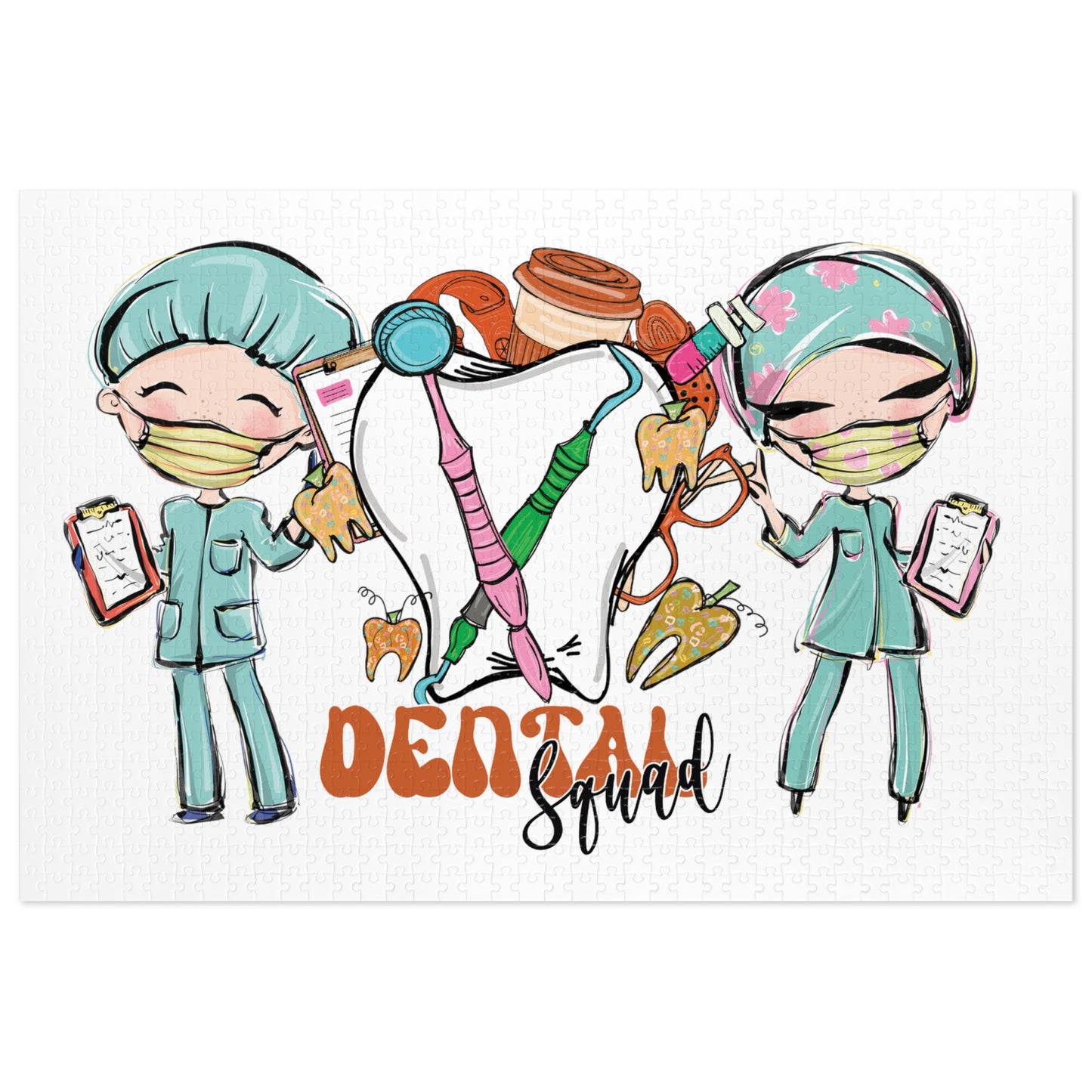 Jigsaw Puzzle, Dental Squad, Personalised/Non-Personalised (30, 110, 252, 500,1000-Piece)