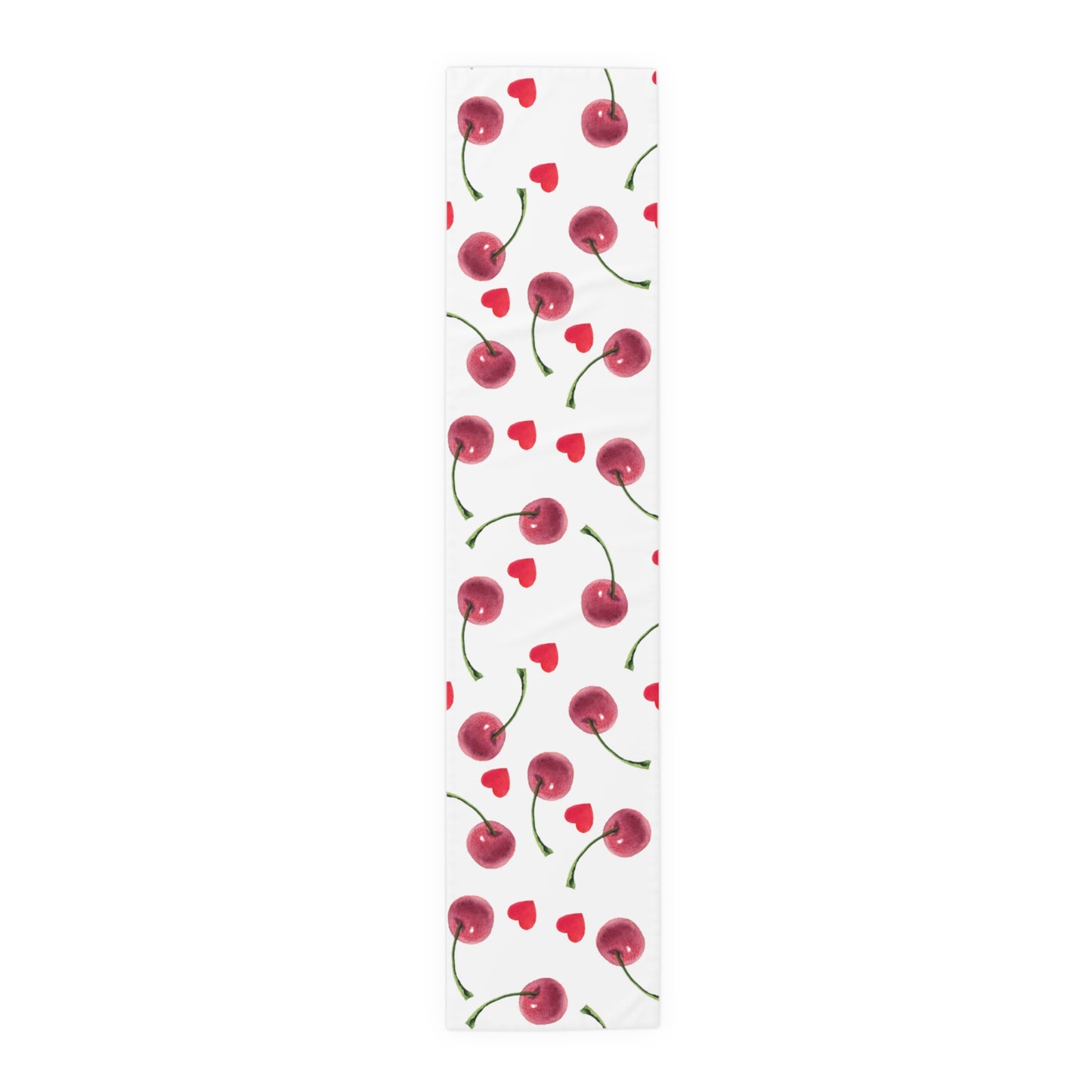 Cherries Table Runner, Cotton Twill and Poly Available